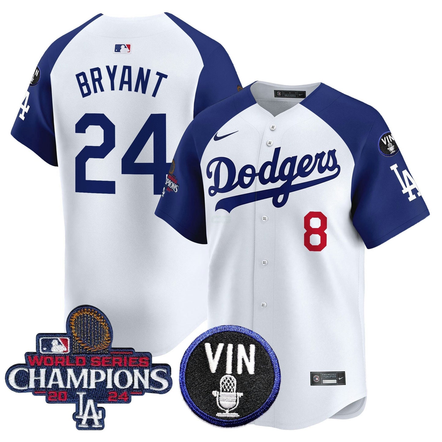 Camisa MLB Men’s 2024 World Series Champions Patch Vapor Premier Limited Jersey V3