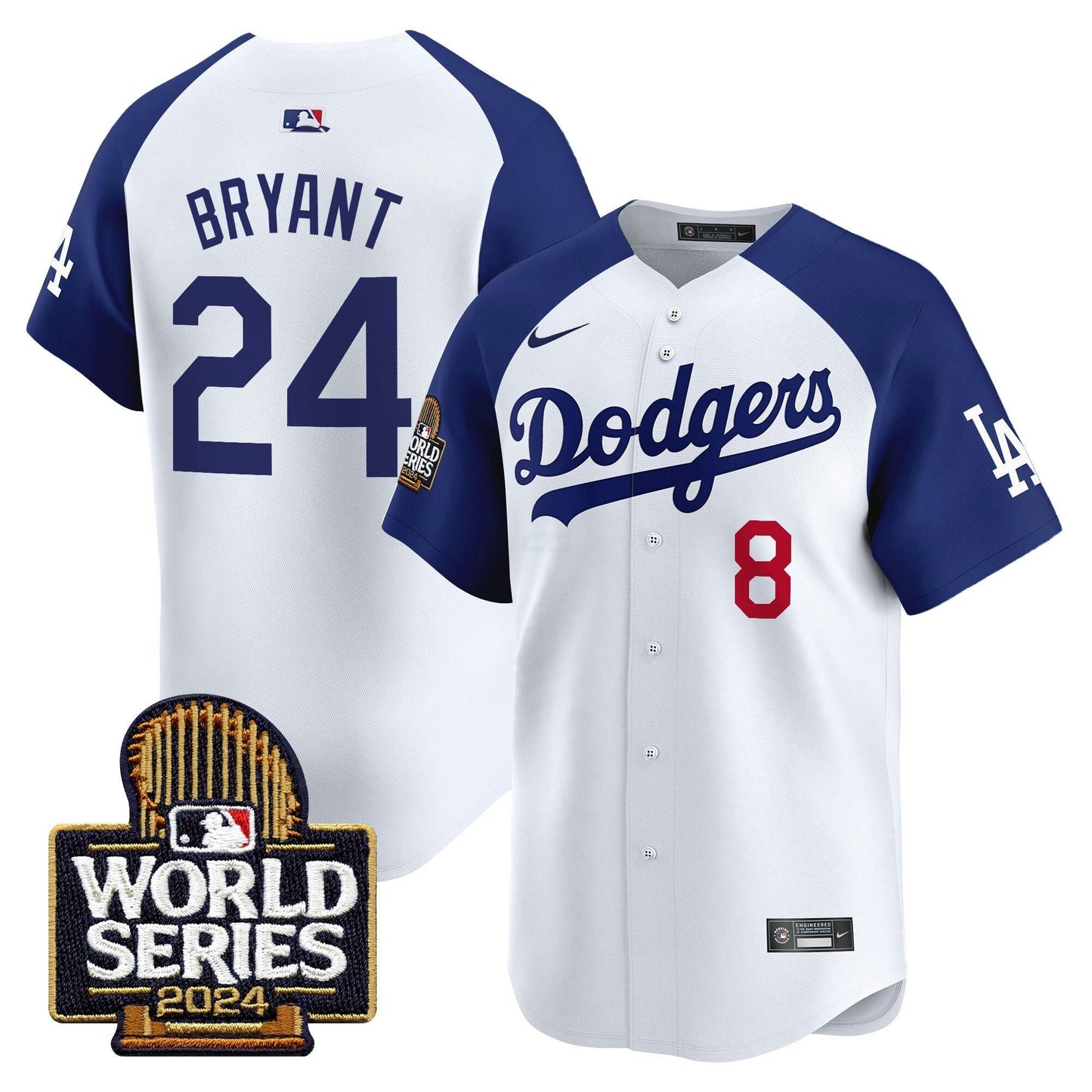 Camisa MLB Los Angeles Dodgers Men’s 2024 World Series Vapor Premier Limited Jersey