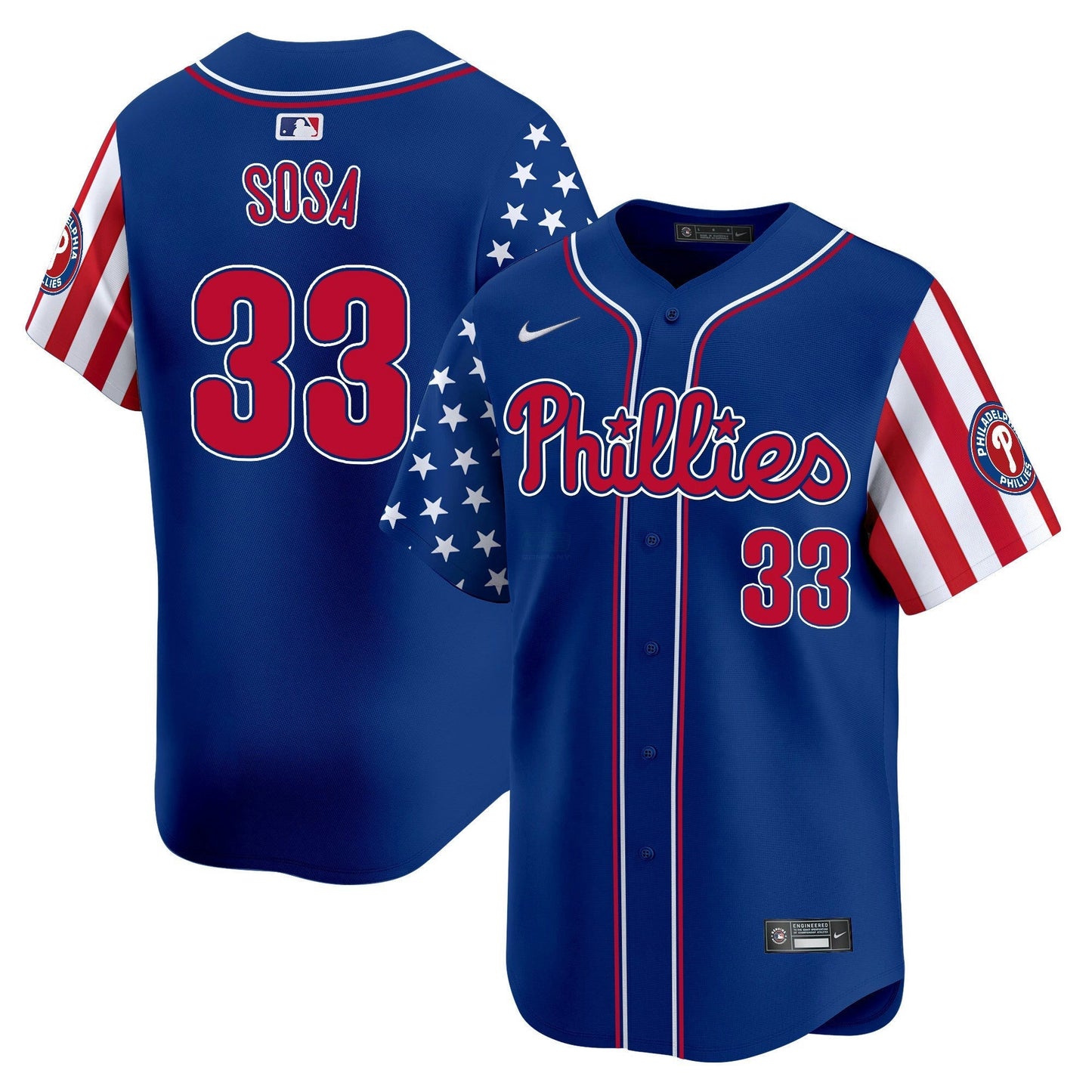 Camisa MLB Philadelphia Phillies Men’s 2025 Independence Day Vapor Premier Limited Jersey