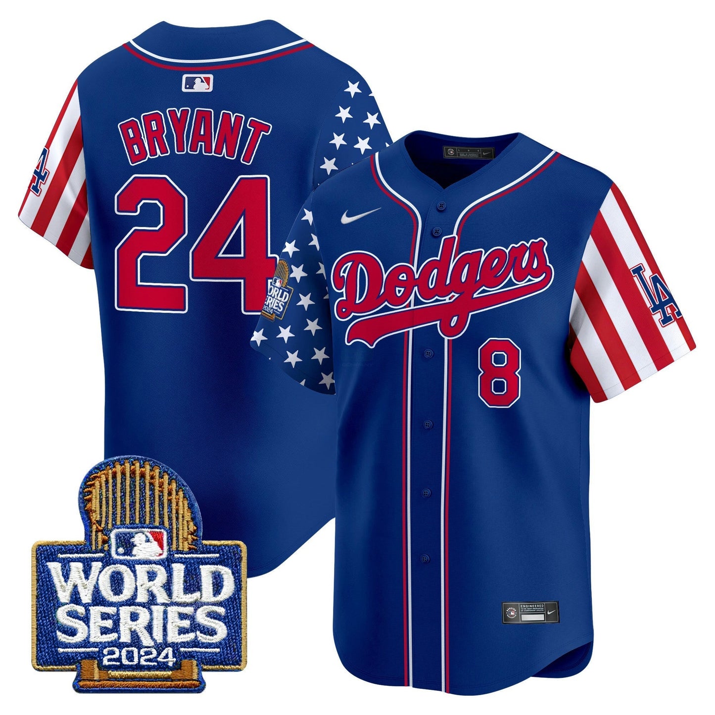 Camisa MLB Los Angeles Dodgers Men’s American Style 2024 World Series Vapor Premier Limited Jersey