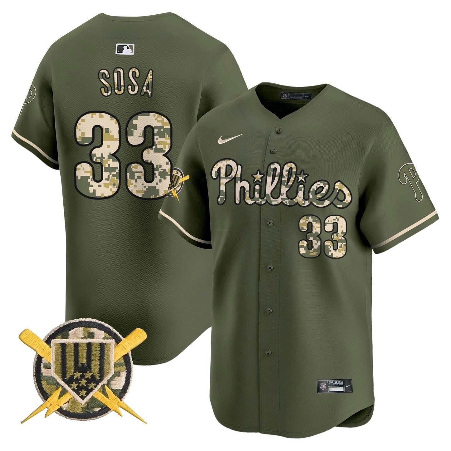 Camisa MLB Philadelphia Phillies Men’s Armed Forces Day Vapor Premier Limited Jersey