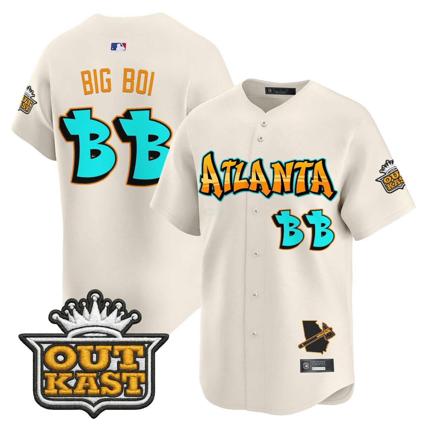 Camisa MLB Men’s Atlanta ‘Graffiti A-Town Edition’ Vapor Premier Limited Jersey