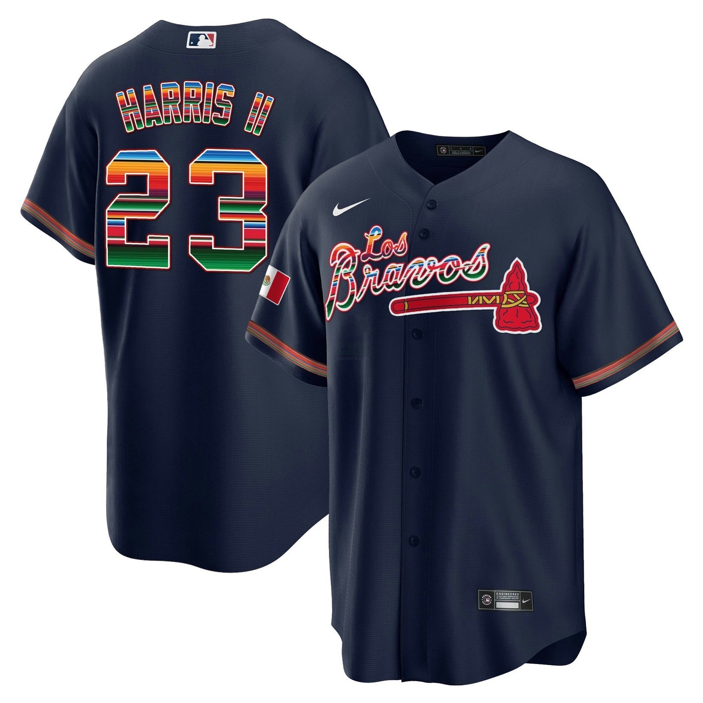 Camisa MLB Men’s Atlanta Los Bravos Mexico Jersey