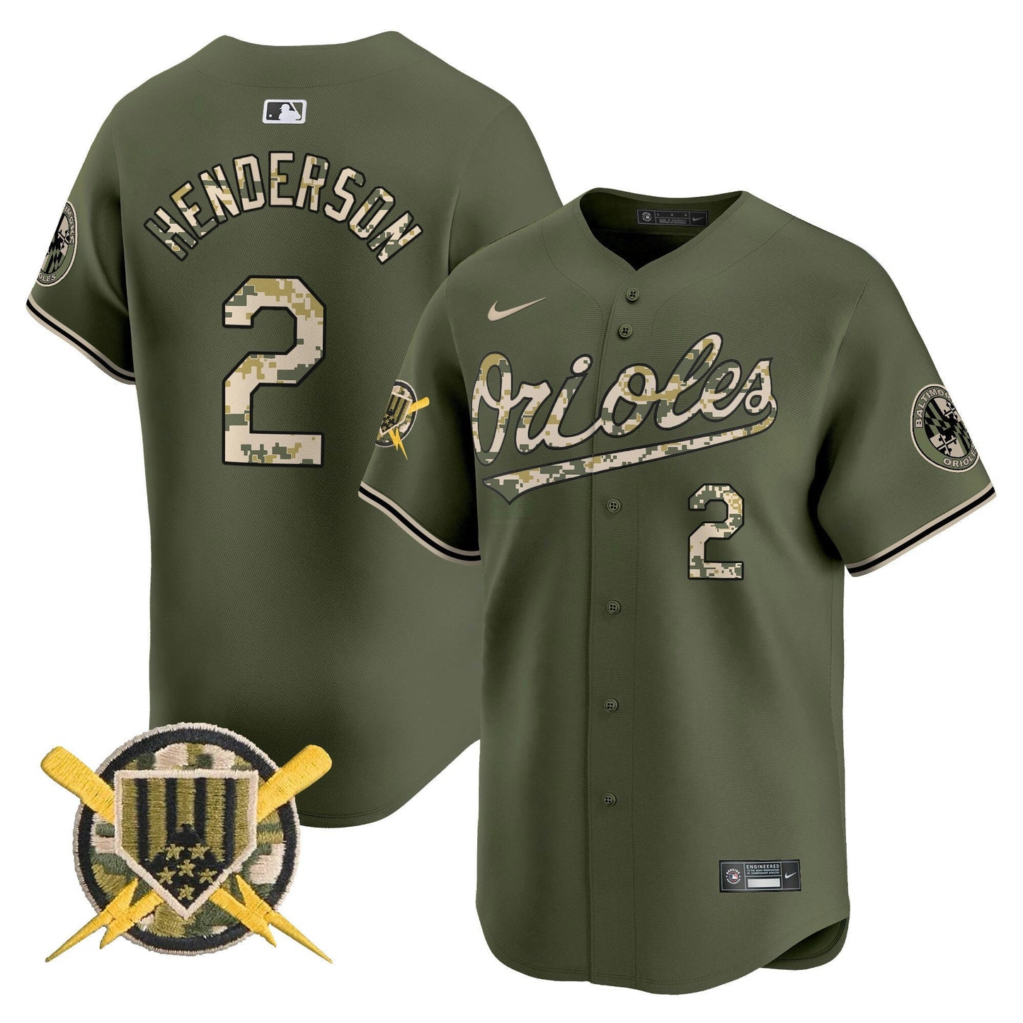 Camisa MLB Men’s Baltimore Armed Forces Day Vapor Premier Limited Jersey