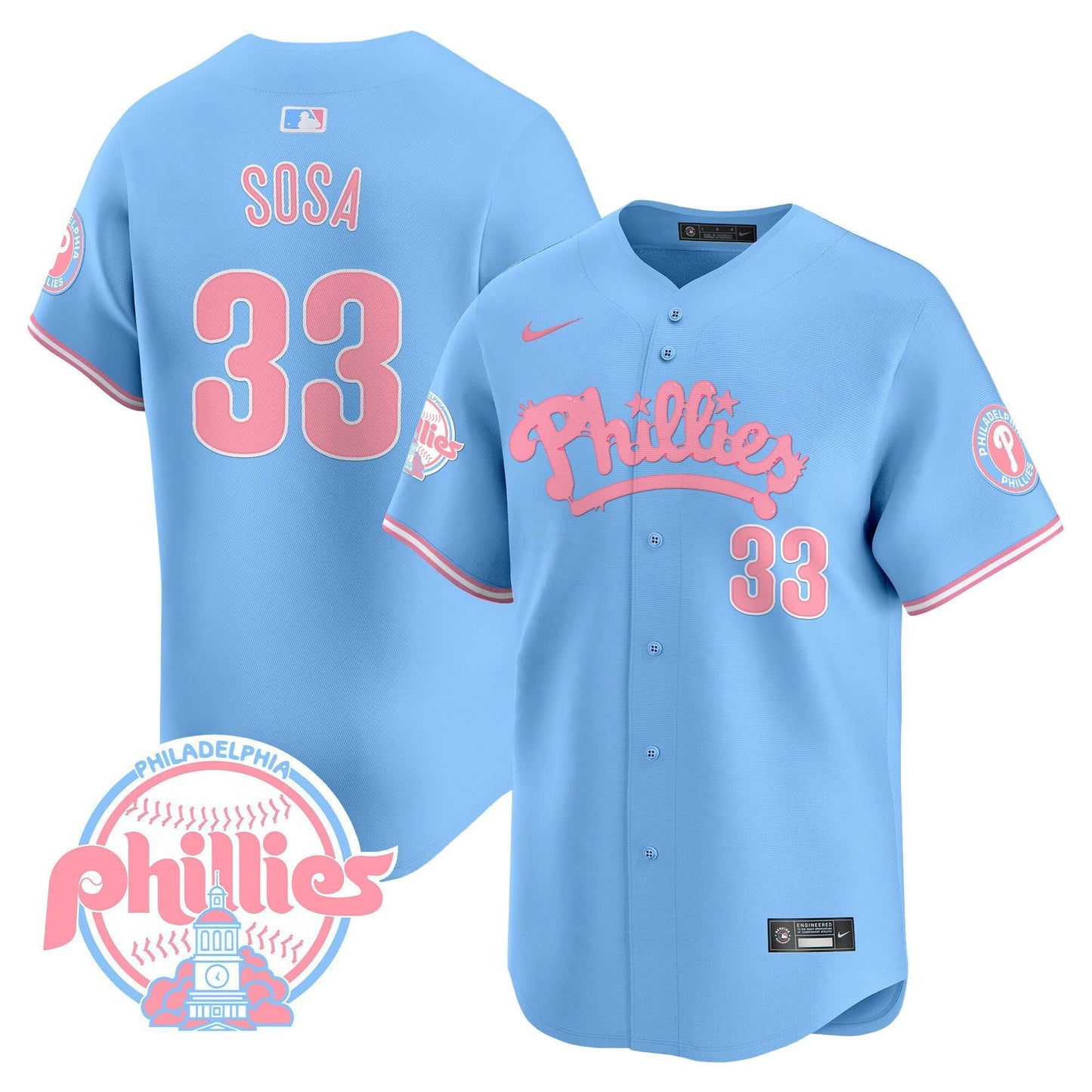 Camisa MLB Men’s Bubblegum Pink Vapor Premier Limited Jersey