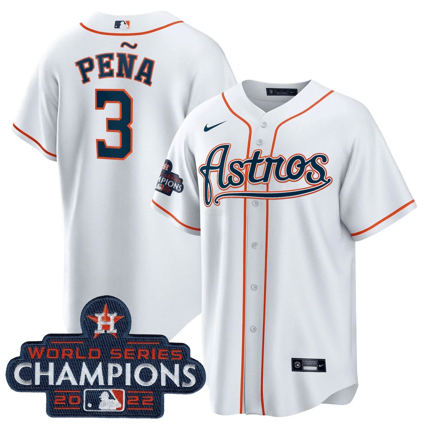 Camisa MLB Men’s Champions & Throwback Patch Dourada Jersey V2