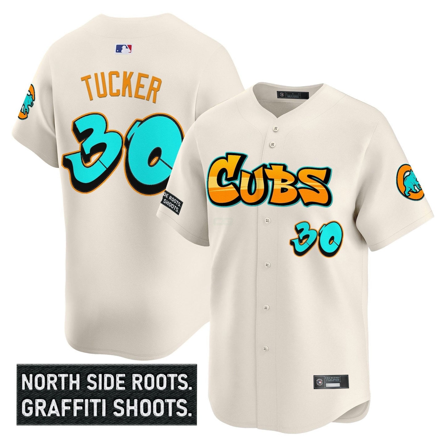 Camisa MLB Men’s Chicago ‘Graffiti North Side Edition’ Vapor Premier Limited Jersey