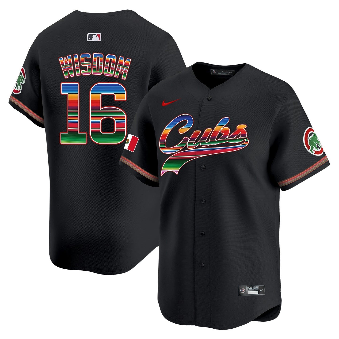 Camisa MLB Chicago Cubs Men’s Chicago Mexico Vapor Premier Limited Jersey V2