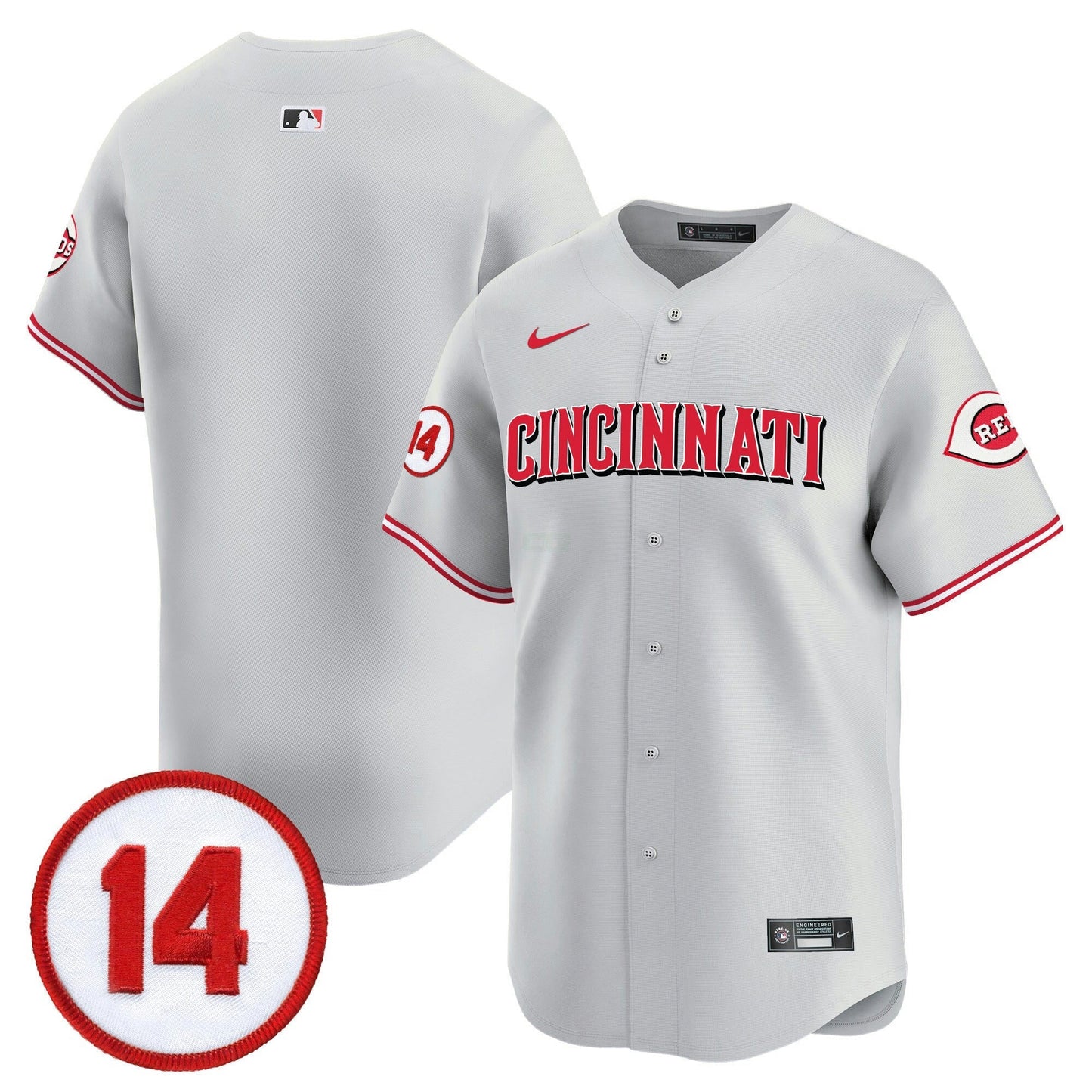 Camisa MLB Men’s Cincinnati Pete Rose Patch Vapor Premier Limited Jersey