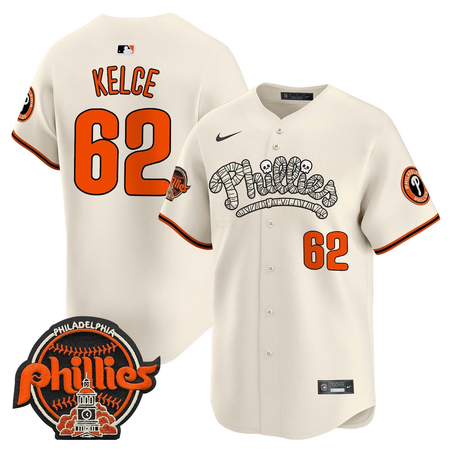Camisa MLB Philadelphia Phillies Men’s Halloween Vapor Premier Limited Jersey
