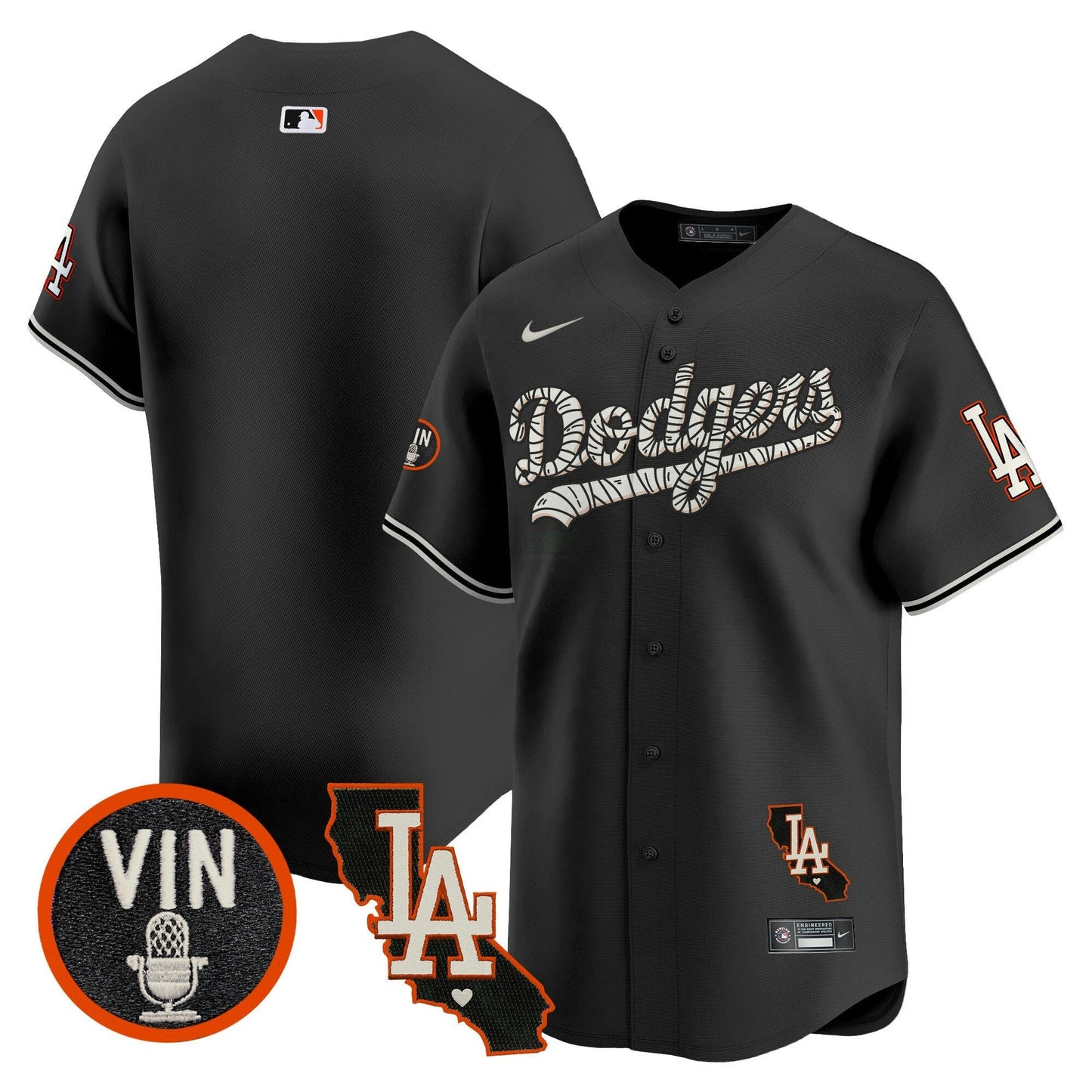 Camisa MLB Los Angeles Dodgers Men’s Halloween Vapor Premier Limited Jersey