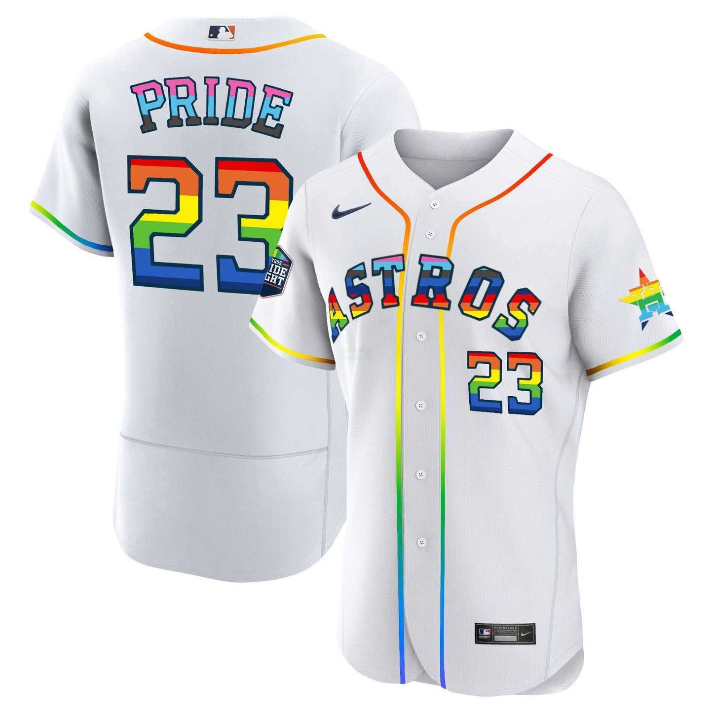 Camisa MLB Men’s Houston 2023 Flex Base Pride Jersey – Stitched