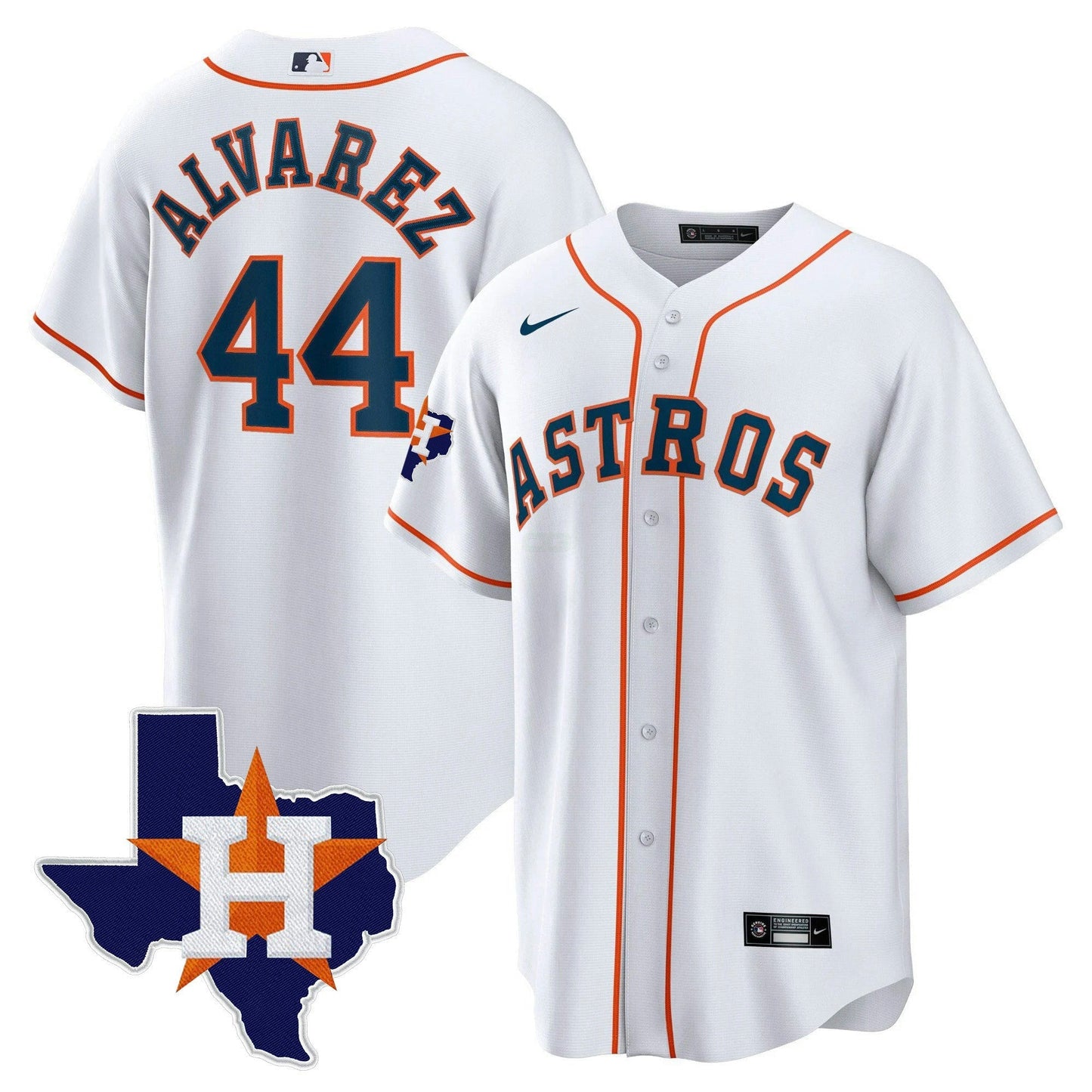 Camisa MLB Men’s Houston 2024 Dourada Jersey – Texas Patch