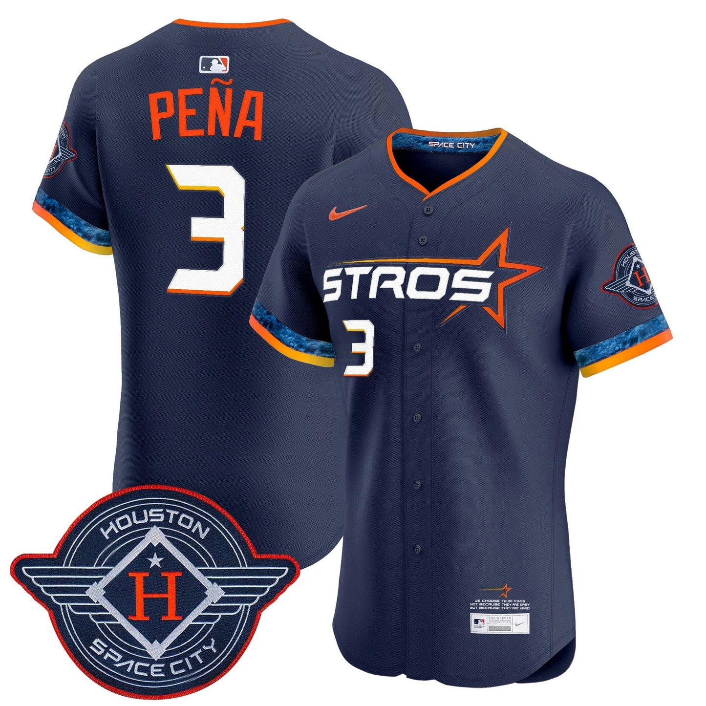 Camisa MLB Men’s Houston 2025 City Connect Vapor Premier Elite Jersey