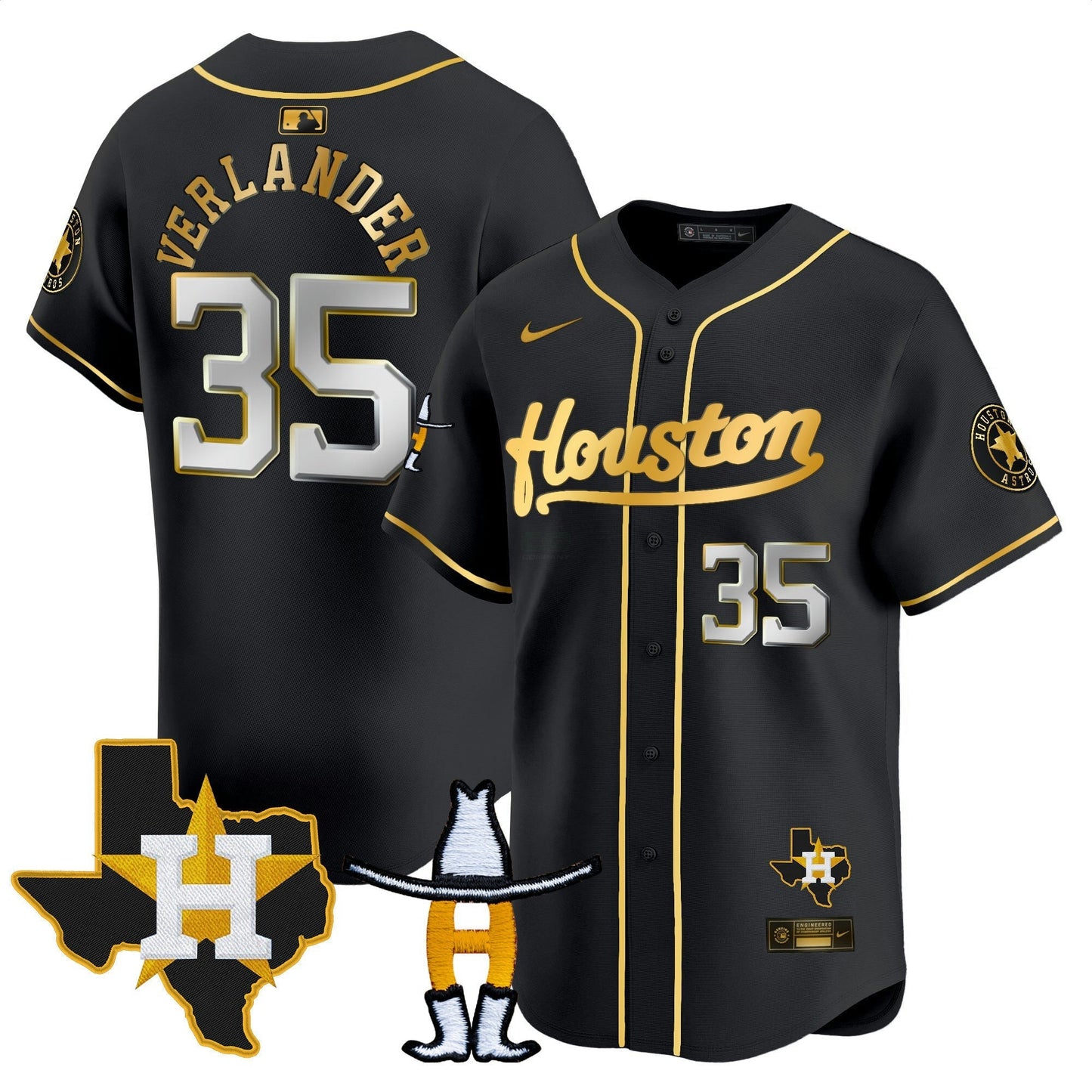 Camisa MLB Men’s Houston Houston Rodeo Patch Vapor Premier Limited Jersey