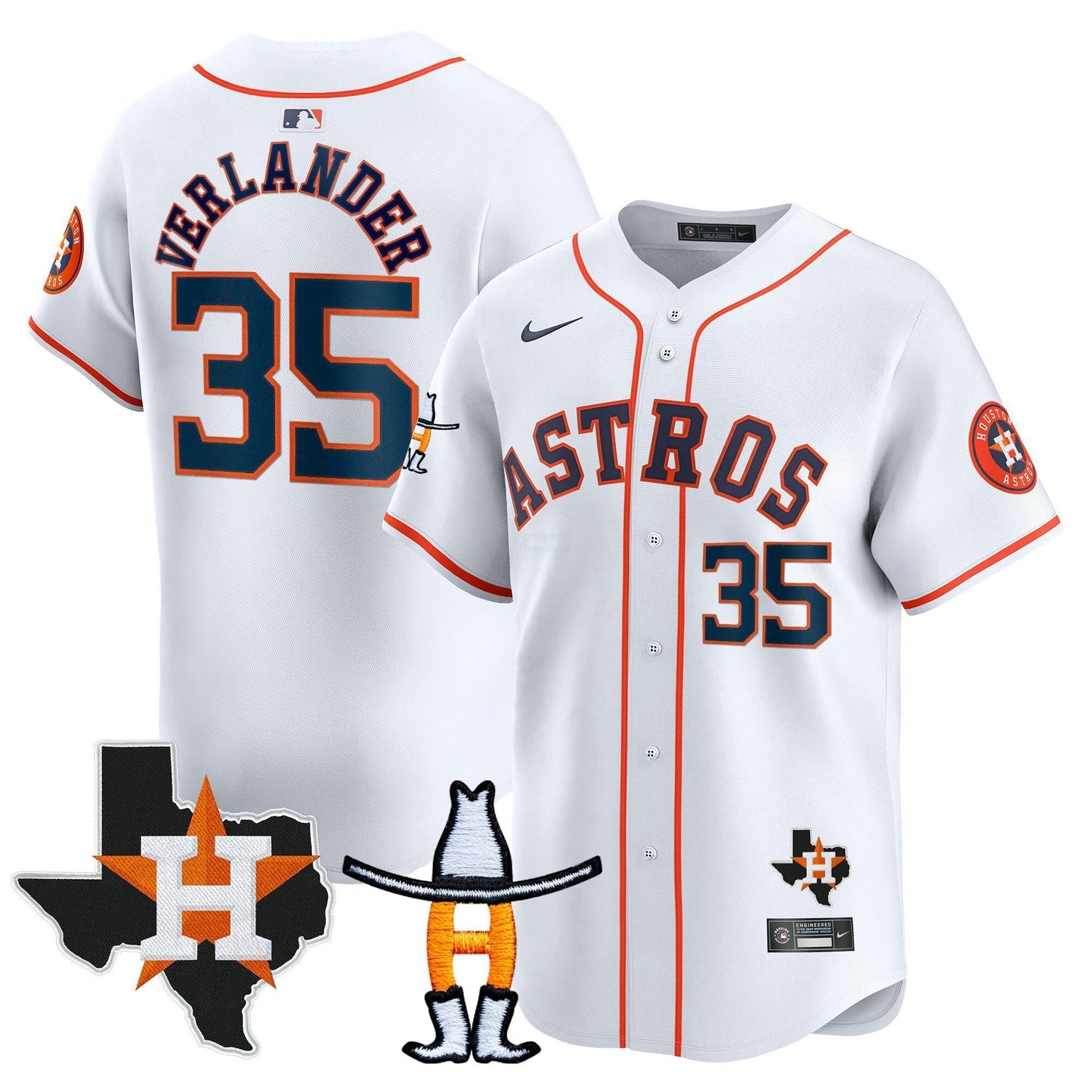 Camisa MLB Men’s Houston Houston Rodeo Patch Vapor Premier Limited Jersey V2
