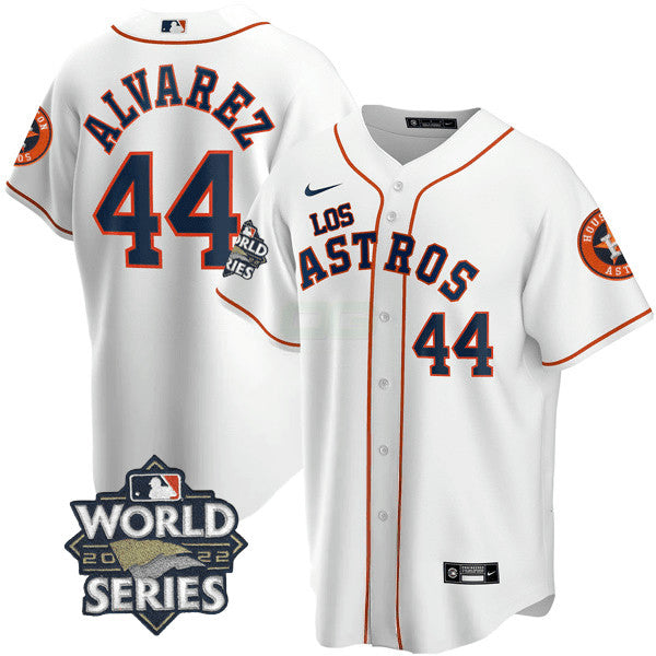 Camisa MLB Men’s Houston – “Los ” Hispanic Heritage World Series Patch Jersey