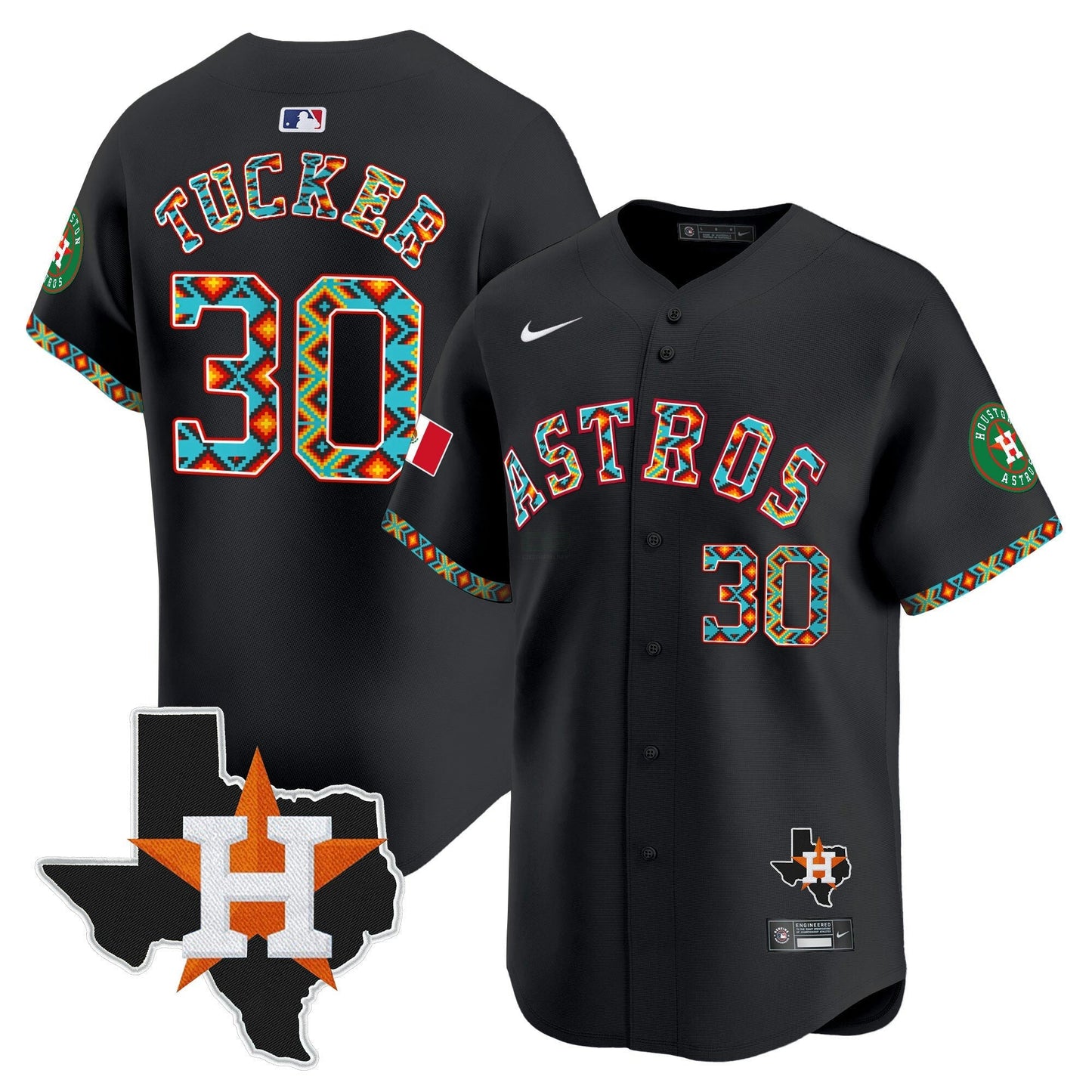 Camisa MLB Men’s Houston Mexico Vapor Premier Limited Jersey V3