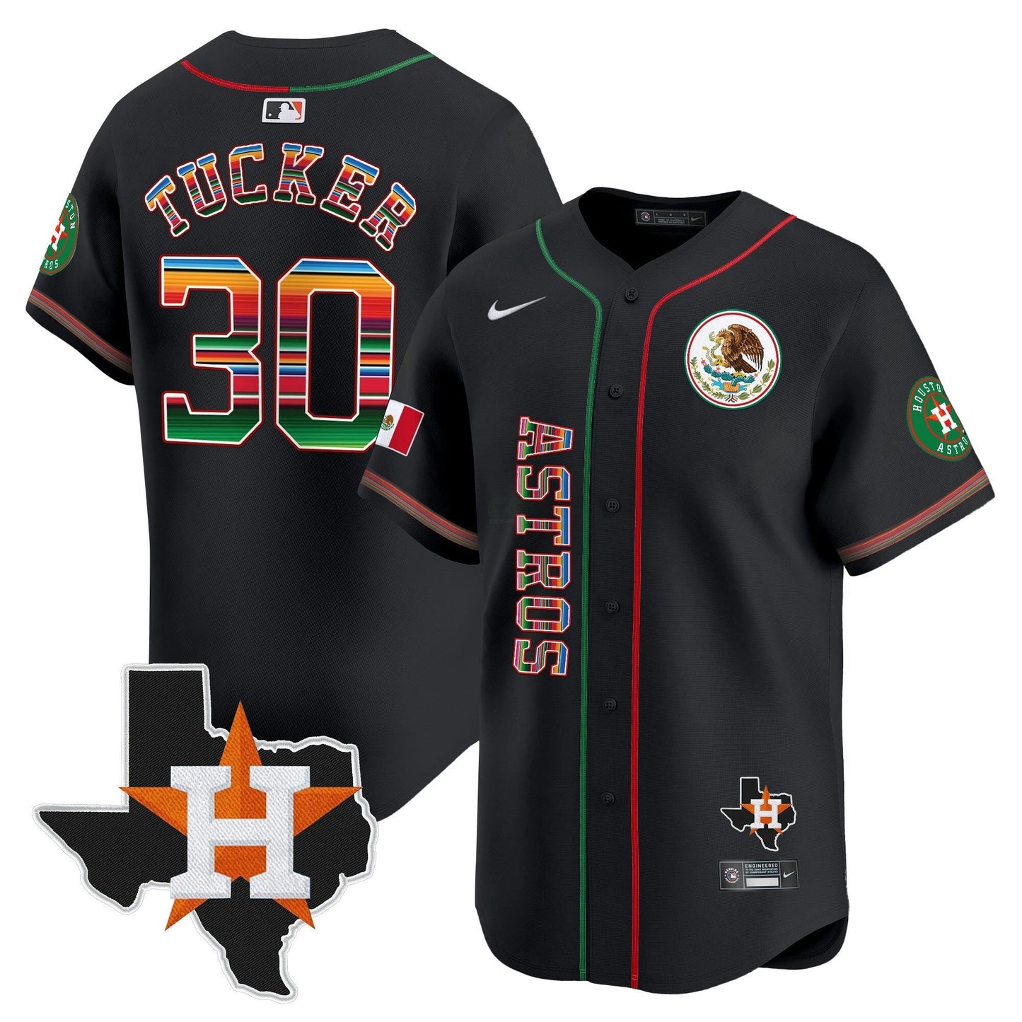 Camisa MLB Men’s Houston Mexico Vapor Premier Limited Jersey V4