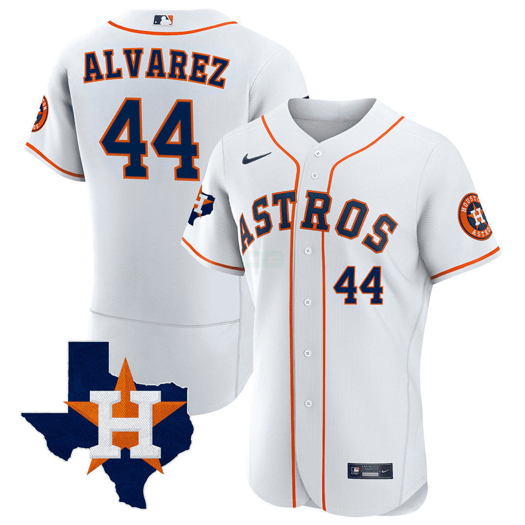 Camisa MLB Men’s Houston Texas State Patch Jersey