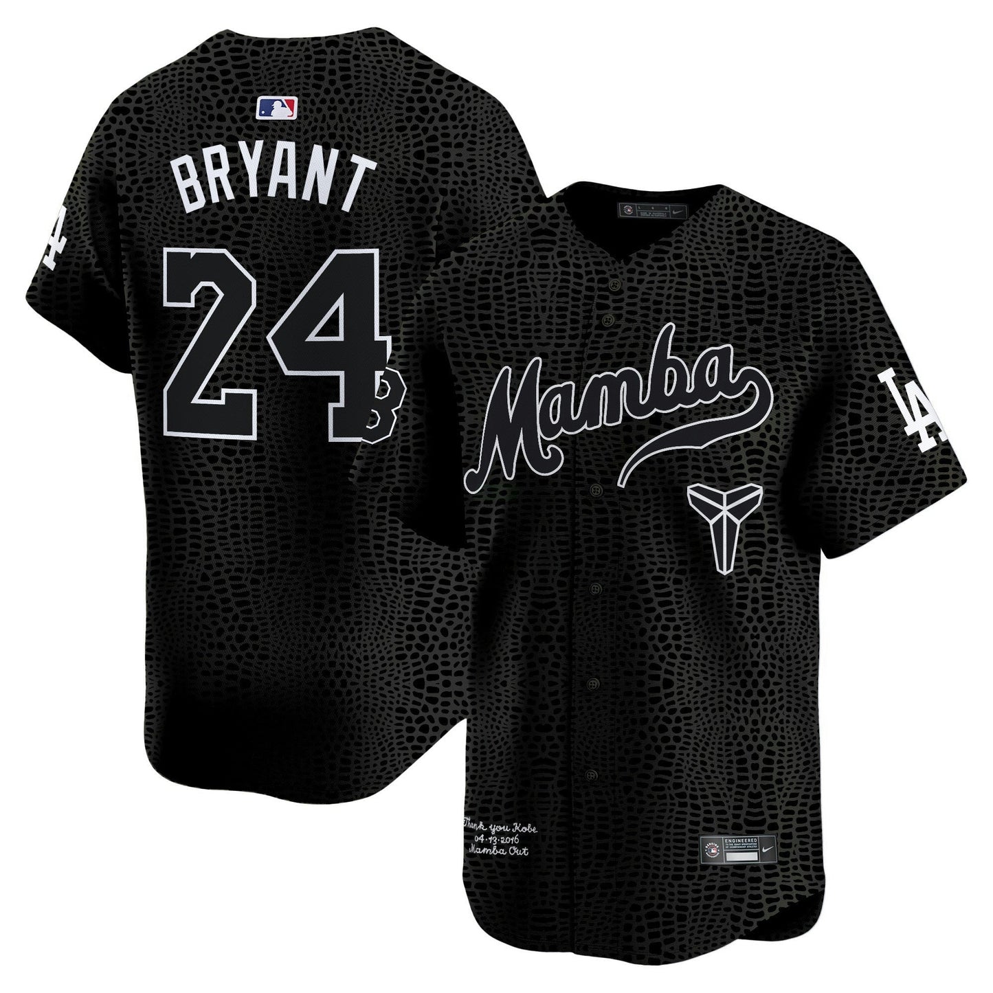 Camisa MLB Men’s Kobe Bryant Mamba Vapor Premier Limited Jersey