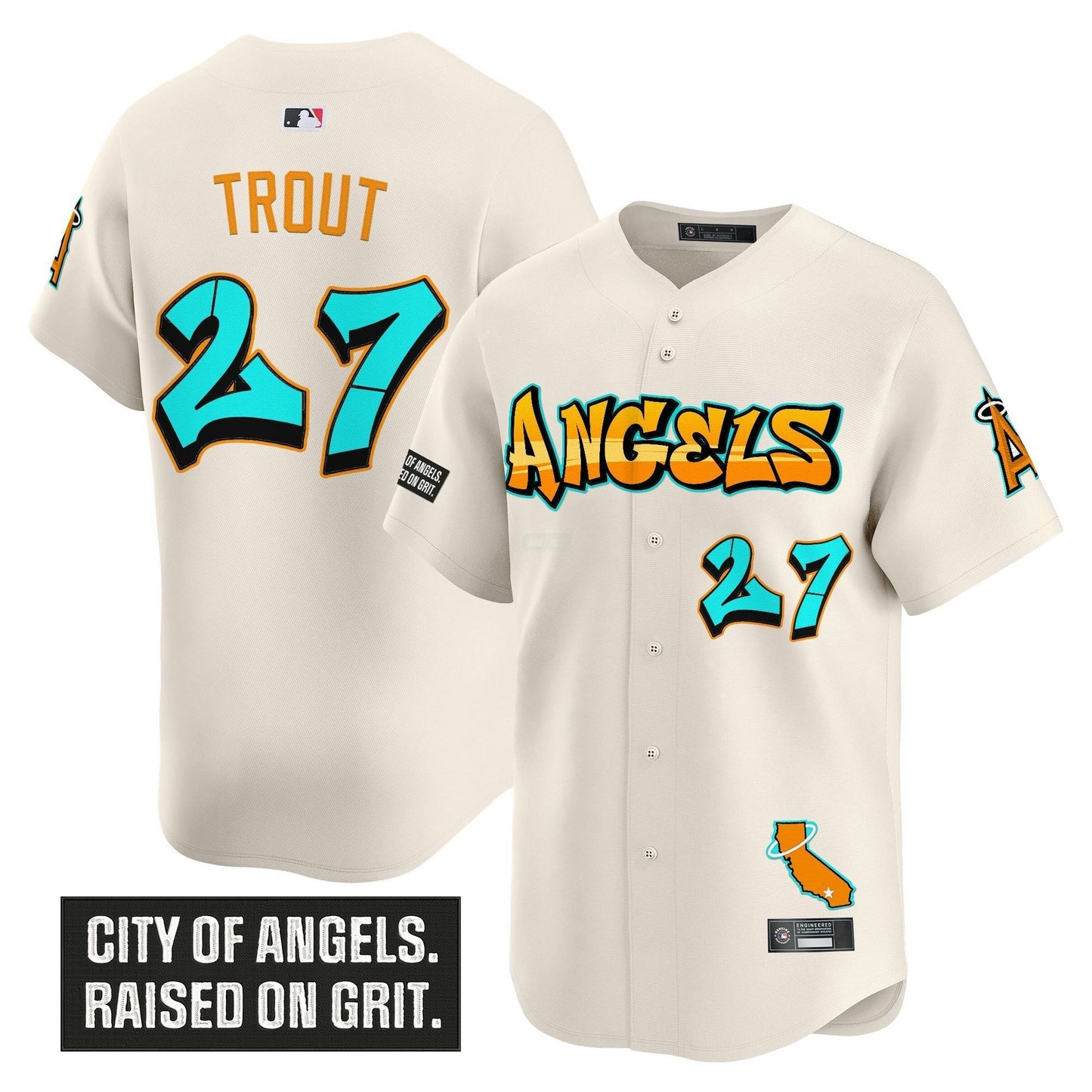 Camisa MLB Men’s Los Angeles ‘Graffiti Halo Drop Edition’ Vapor Premier Limited Jersey