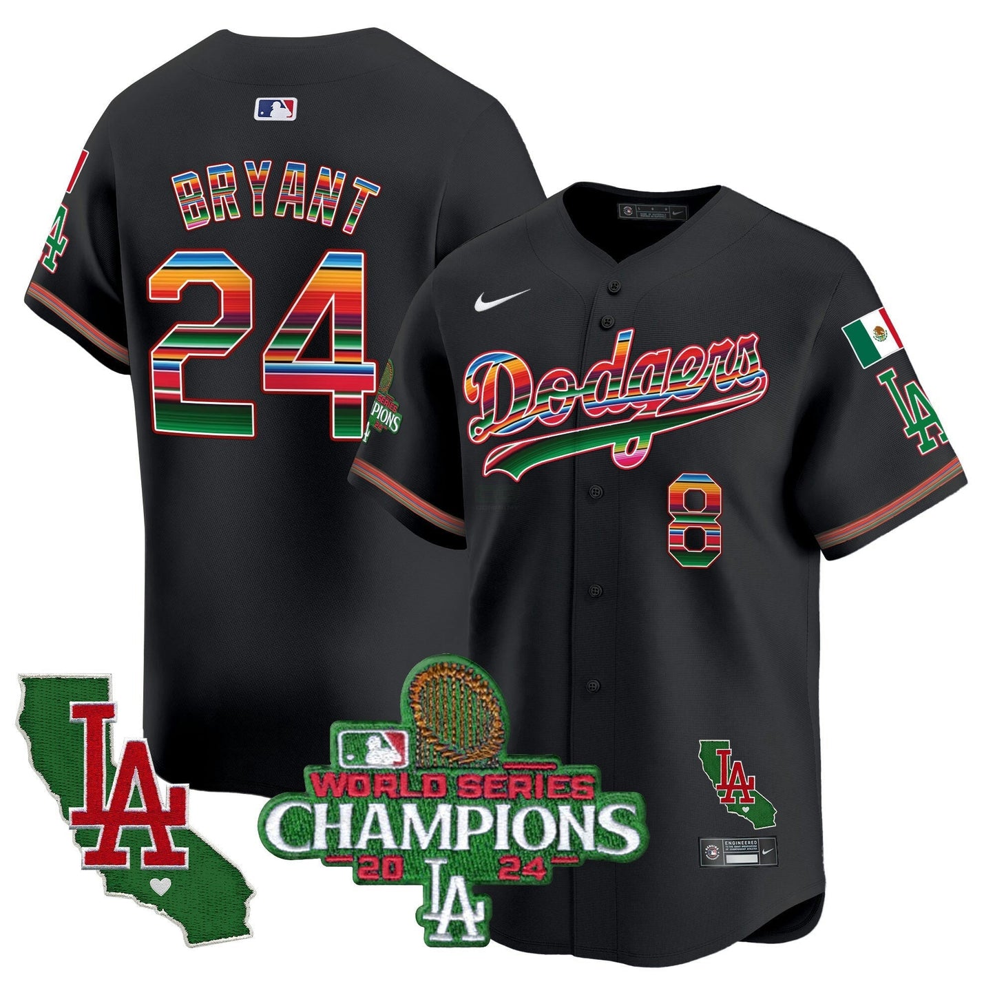 Camisa MLB Men’s Mexico 2024 World Series Champions Vapor Premier Limited Jersey