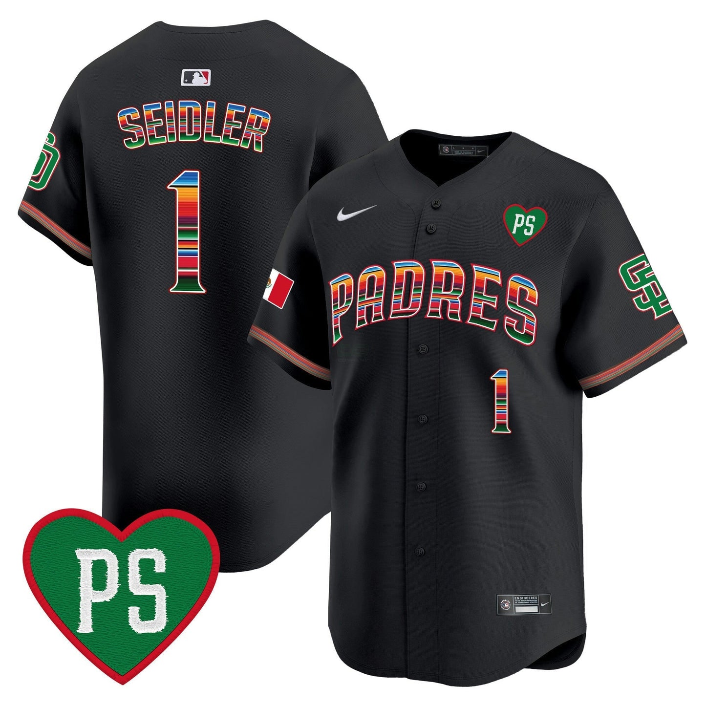 Camisa MLB Men’s Mexico “For Peter” Patch Vapor Premier Limited Jersey