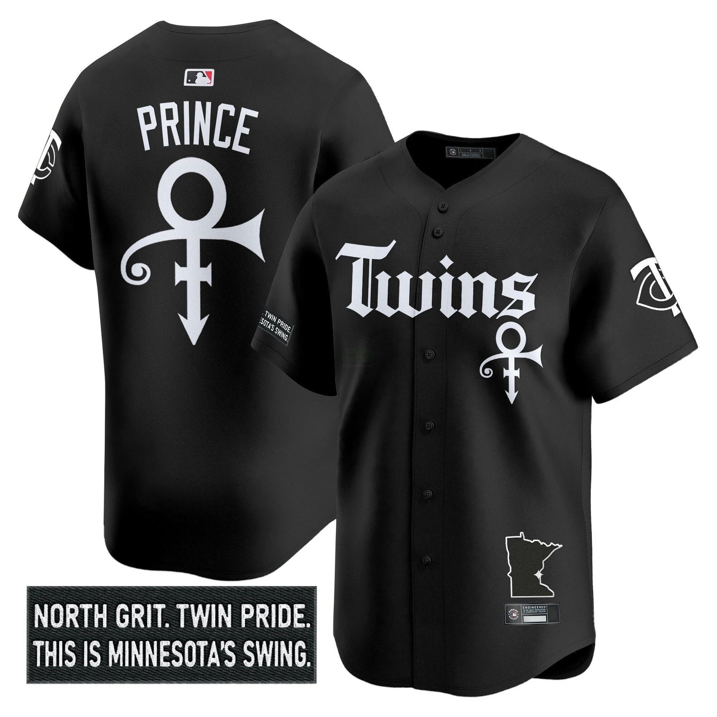 Camisa MLB Men’s Minnesota ‘Gothic North Edition’ Vapor Premier Limited Jersey V2