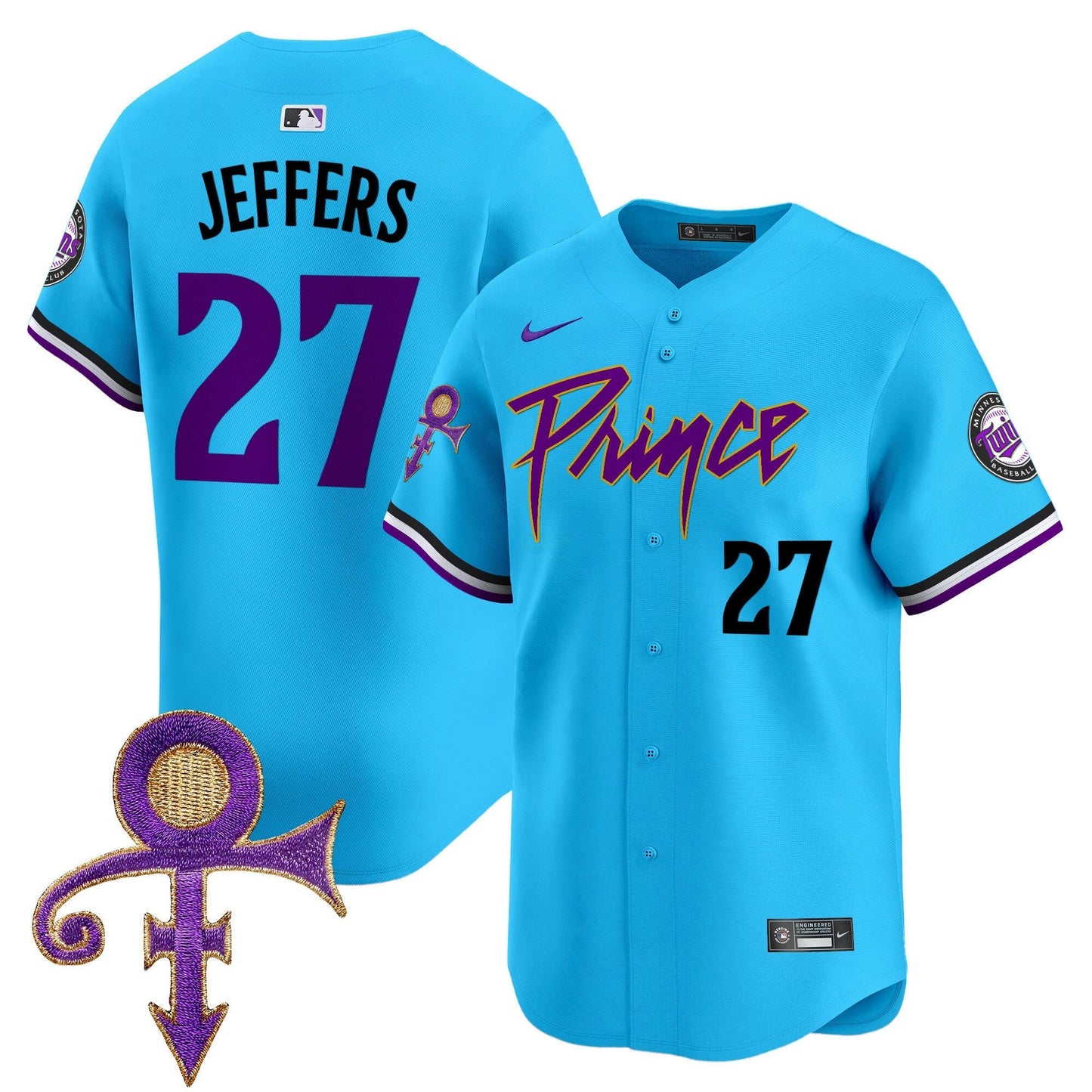 Camisa MLB Men’s Minnesota Prince Patch Vapor Premier Limited Jersey