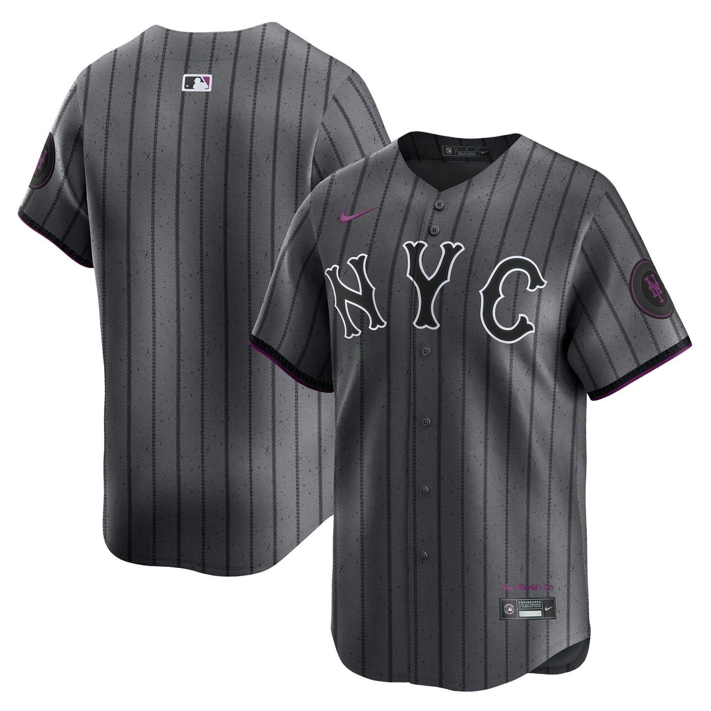 Camisa MLB Men’s New York 2024 City Connect Vapor Premier Limited Jersey – Graphite