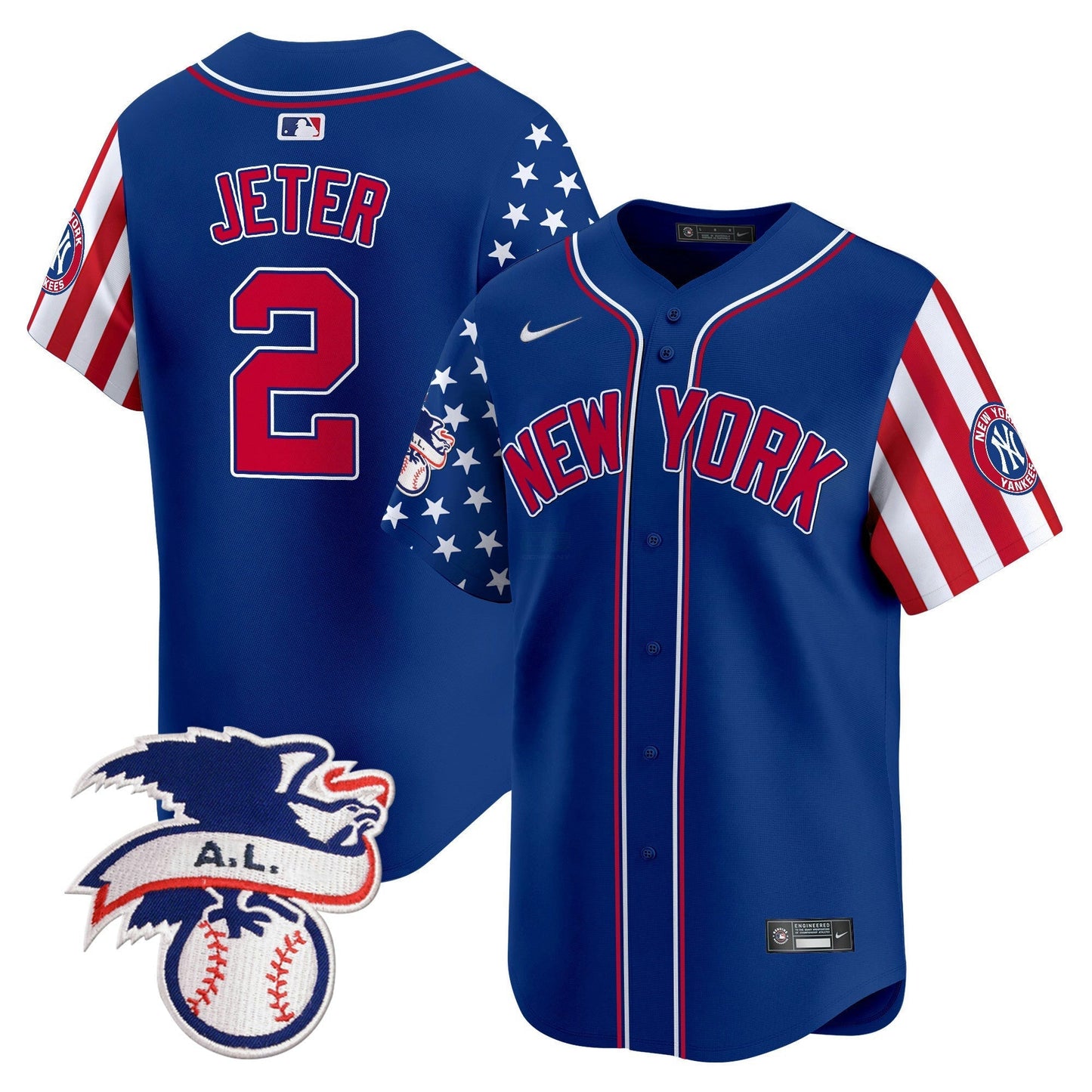 Camisa MLB Men’s New York 2024 Fourth of July Vapor Premier Limited Jersey V6