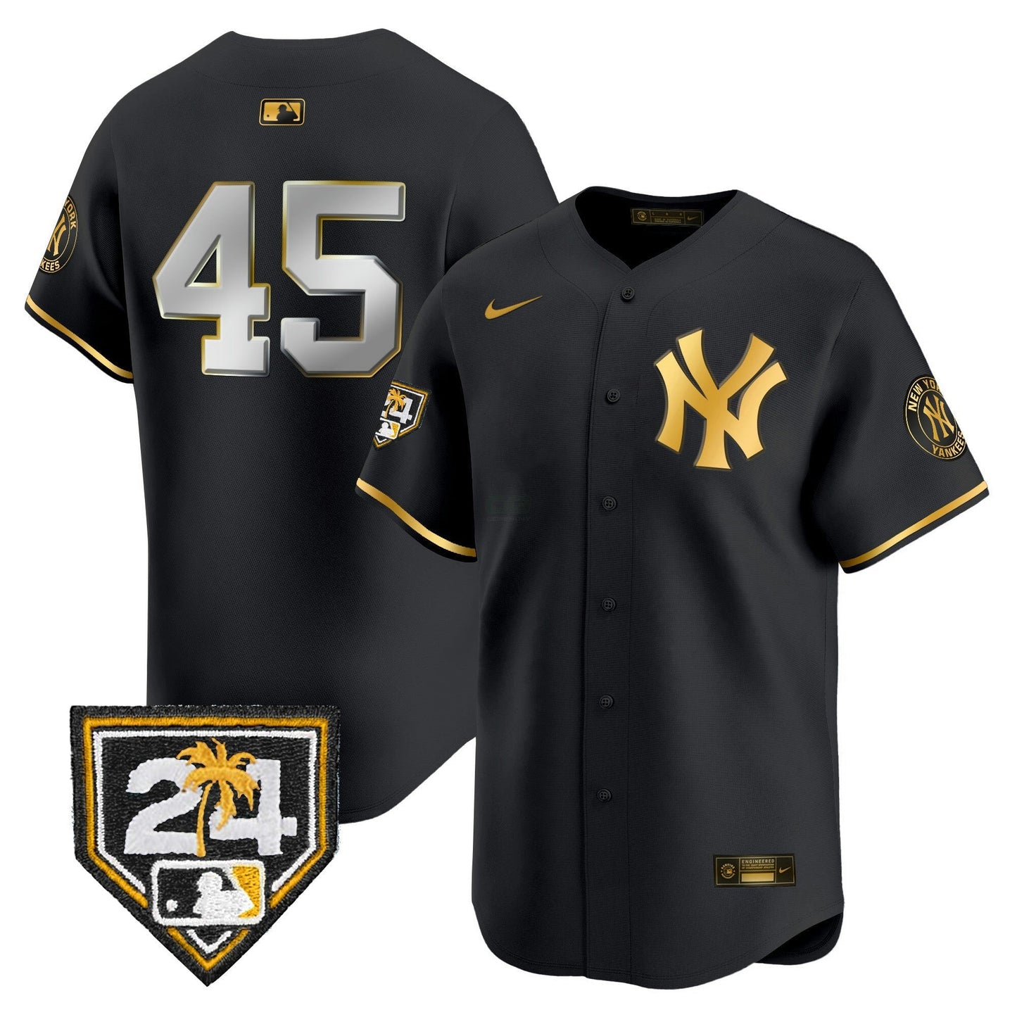 Camisa MLB Men’s New York 2024 Spring Training Patch Vapor Premier Limited Jersey V4