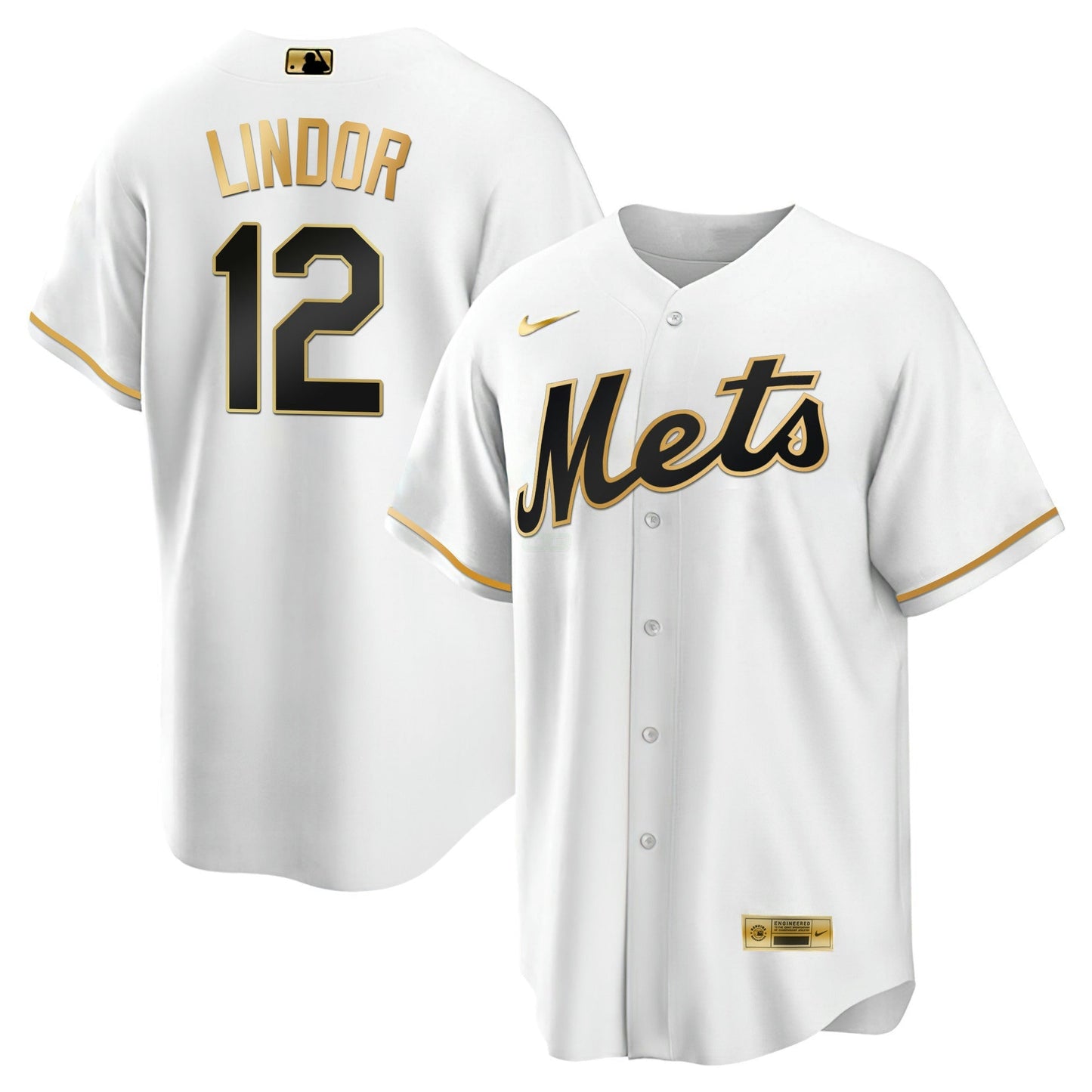 Camisa MLB Men’s New York Black Limited & Dourada Jersey