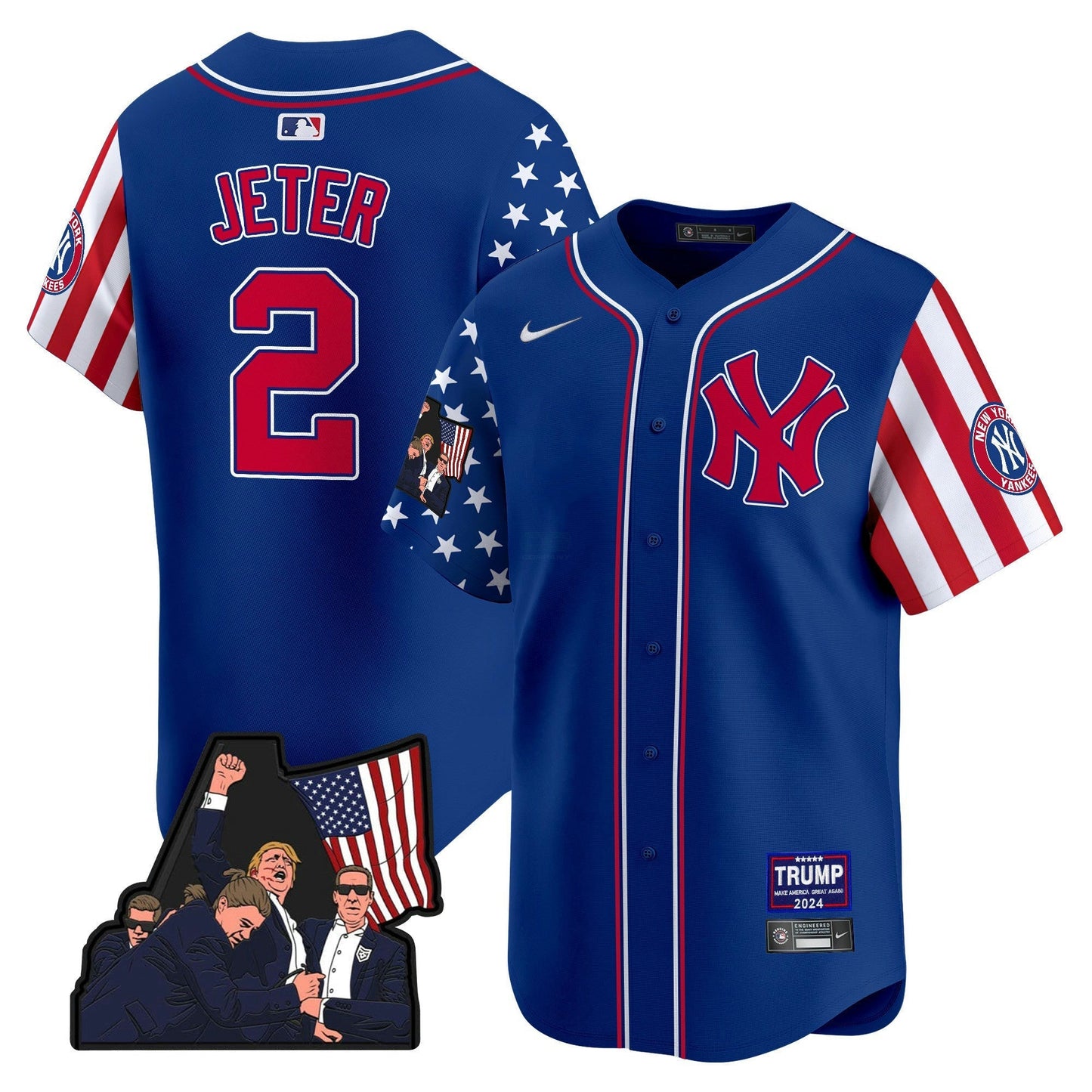 Camisa MLB Men’s New York Make American Great Again Vapor Premier Limited Jersey