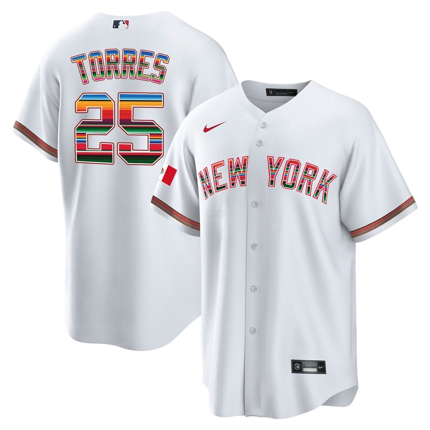 Camisa MLB Men’s New York Mexico Cool Base Jersey