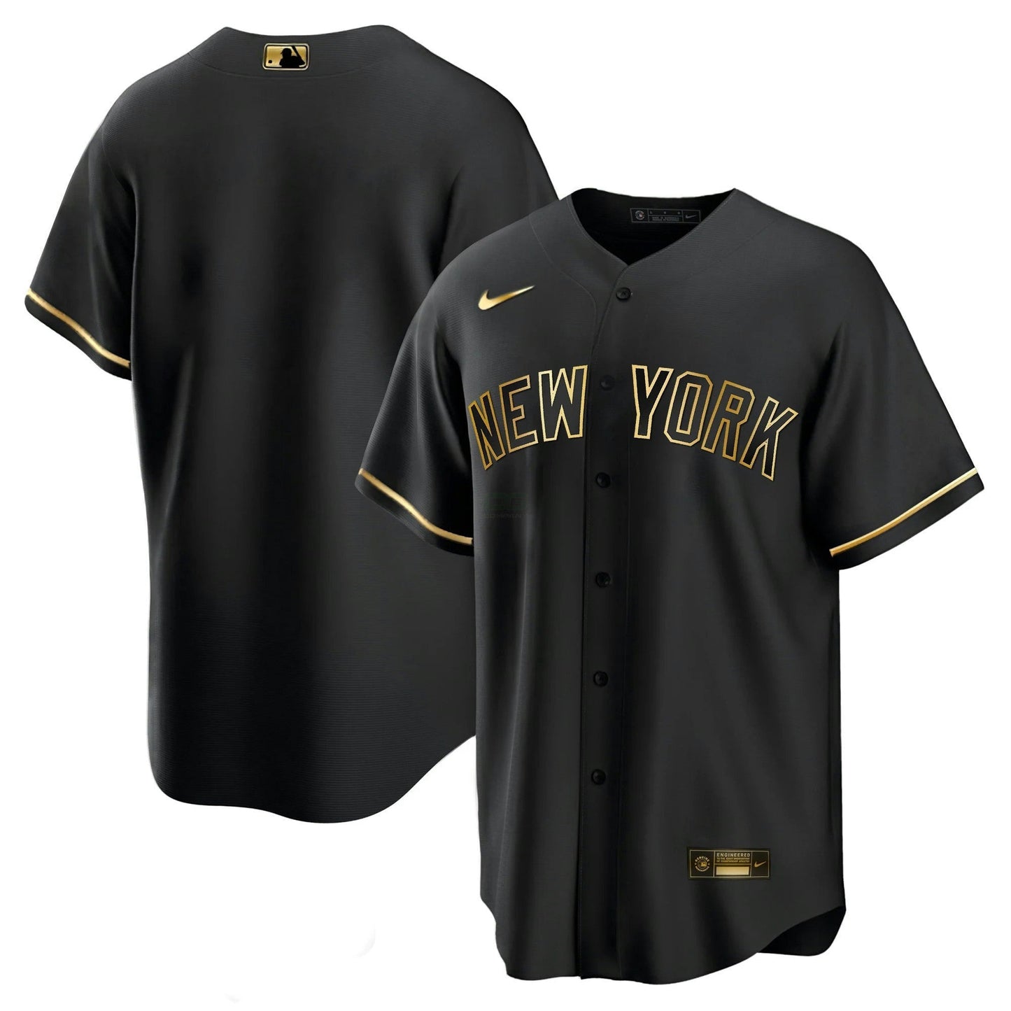 Camisa MLB Men’s New York Yankees Black Limited & Dourada Jersey