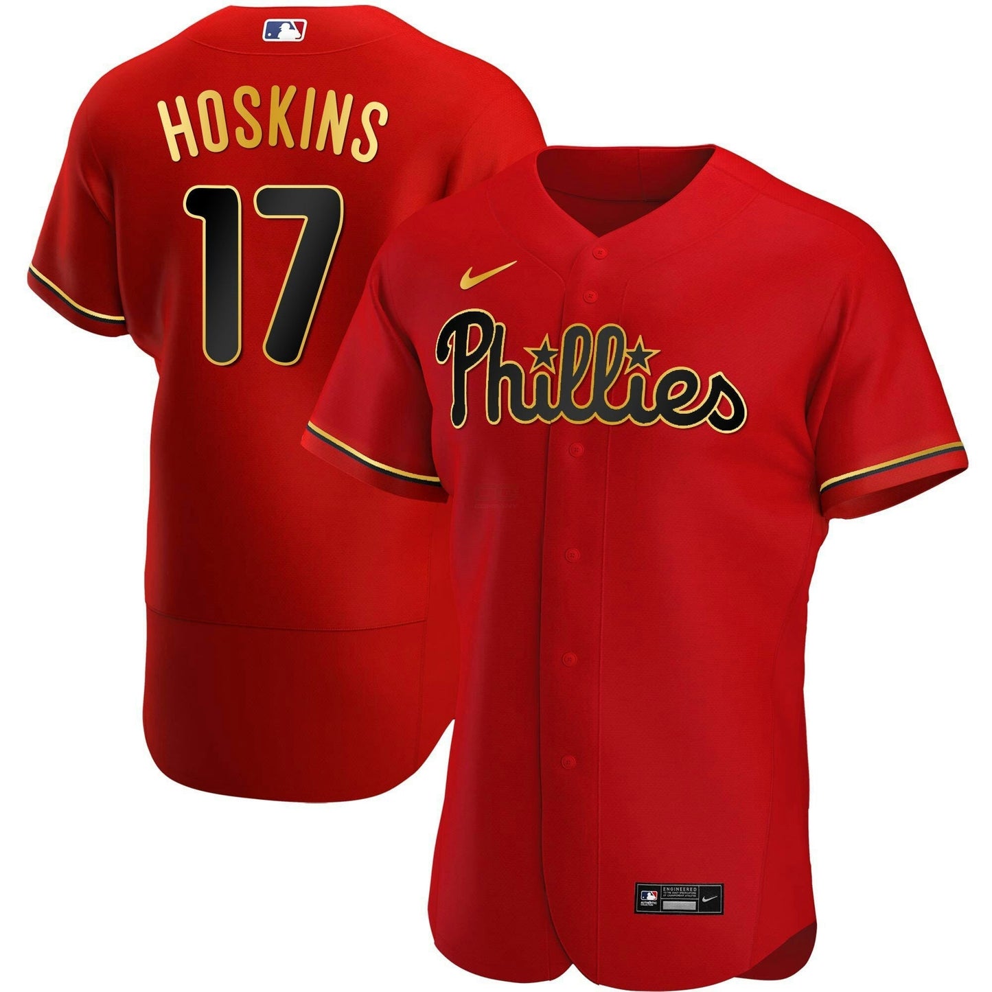 Camisa MLB Men’s Philadelphia Gold Trim Jersey