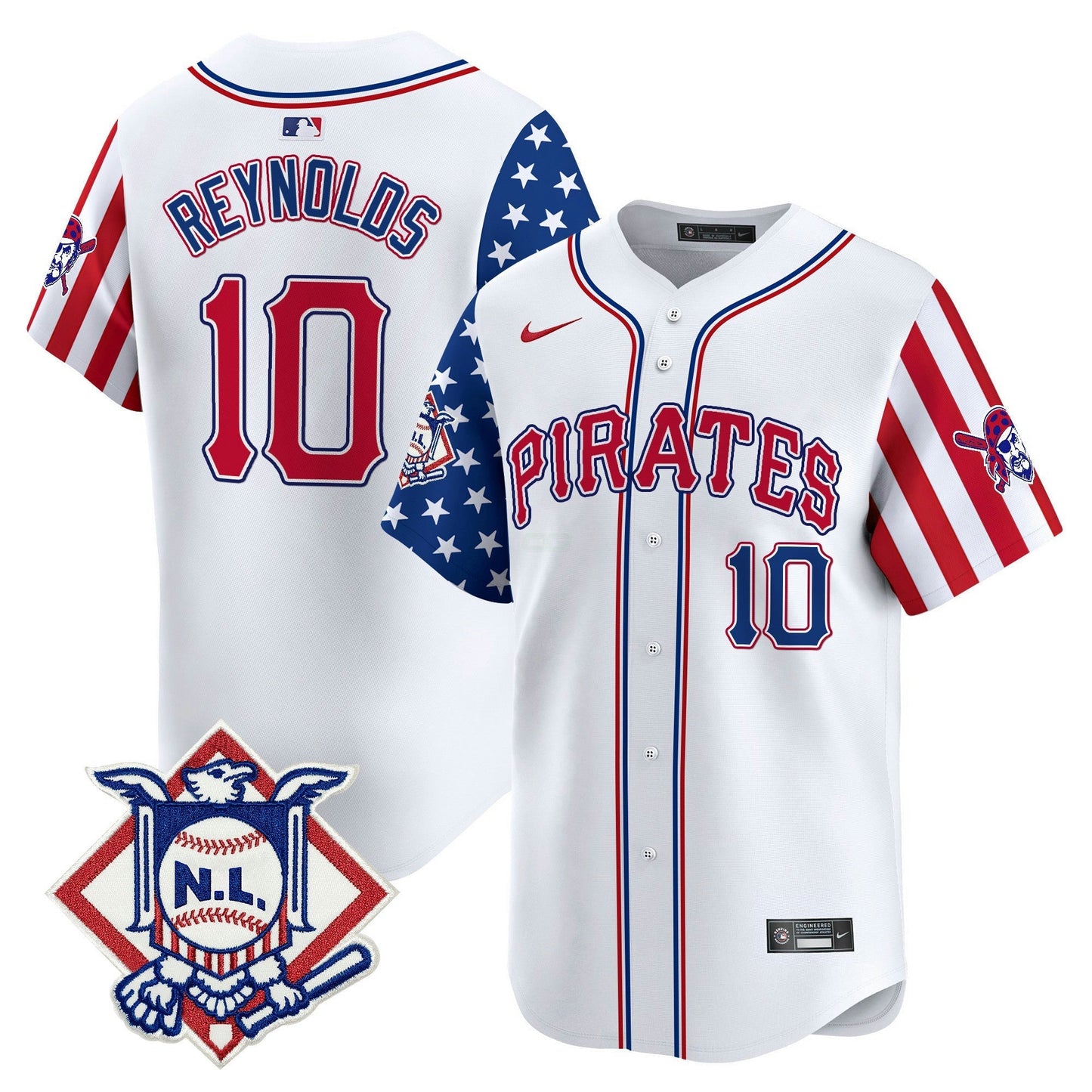 Camisa MLB Men’s Pittsburgh 2024 Fourth of July Vapor Premier Limited Jersey