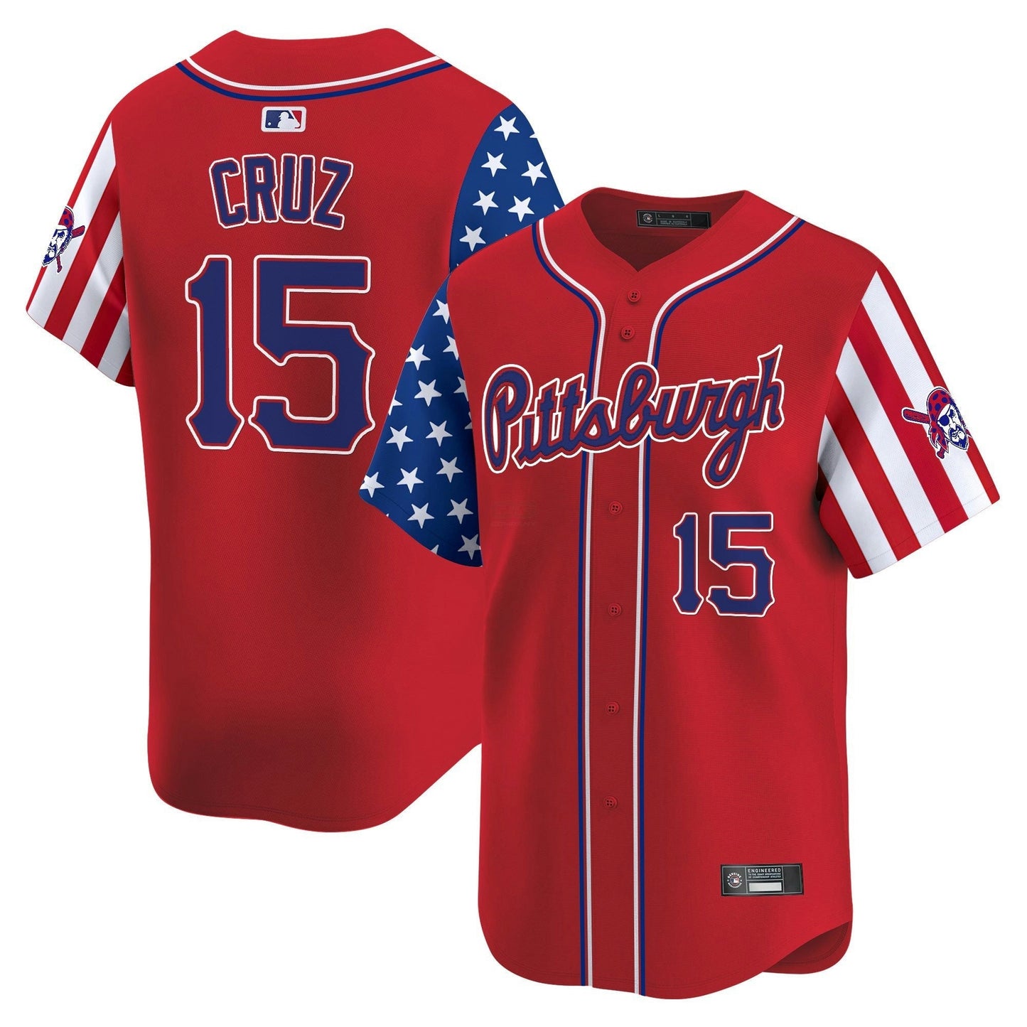 Camisa MLB Men’s Pittsburgh 2025 Independence Day Vapor Premier Limited Jersey
