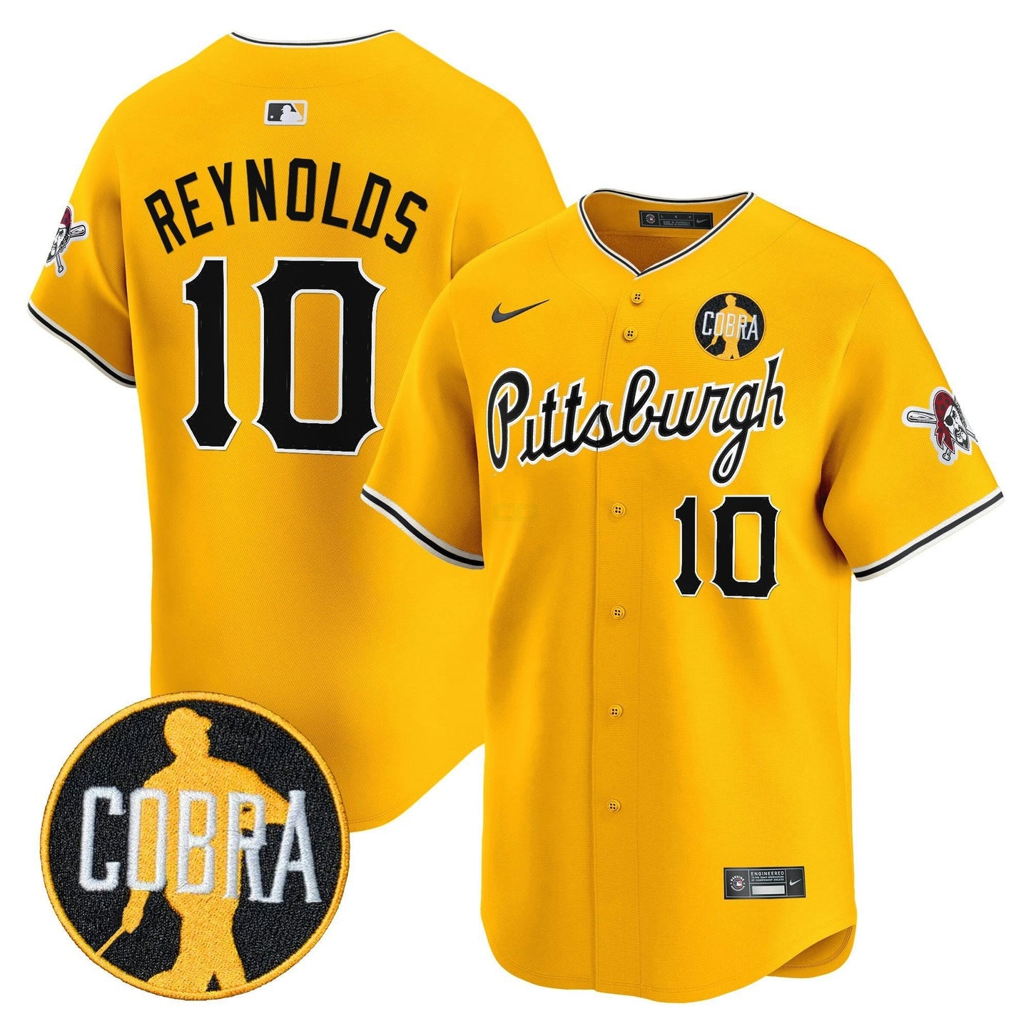 Camisa MLB Men’s Pittsburgh ‘Dave Parker Cobra Patch’ Vapor Premier Limited Jersey