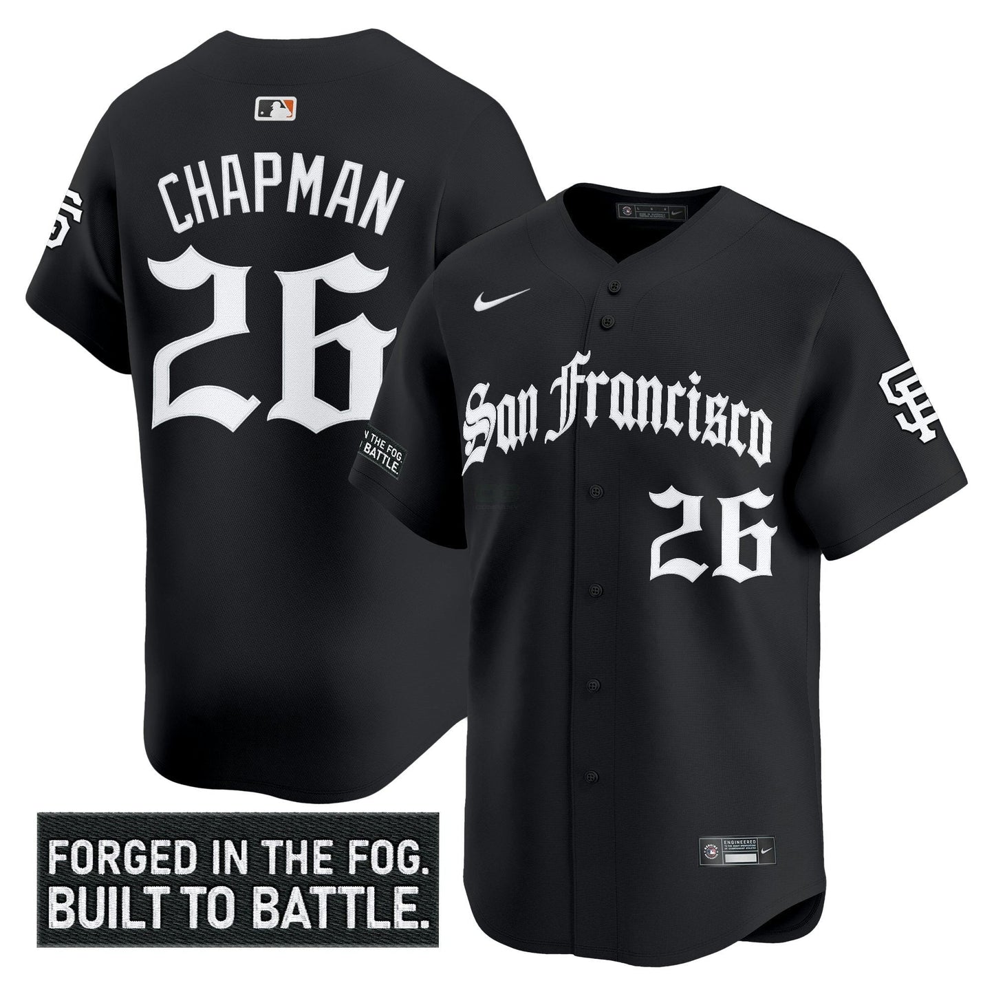 Camisa MLB Men’s San Francisco ‘Gothic Fog Edition’ Vapor Premier Limited Jersey