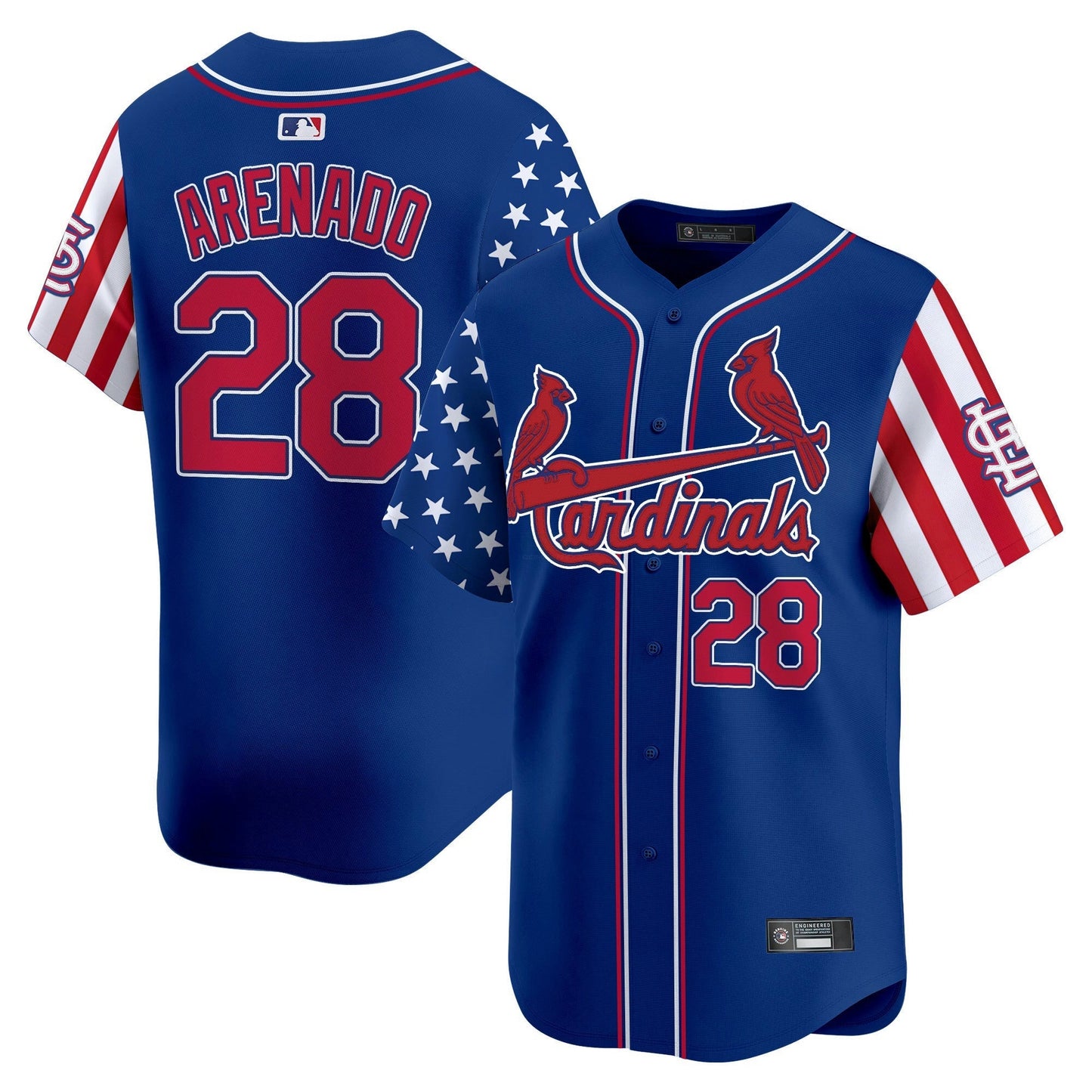 Camisa MLB Men’s St. Louis 2025 Independence Day Vapor Premier Limited Jersey V2
