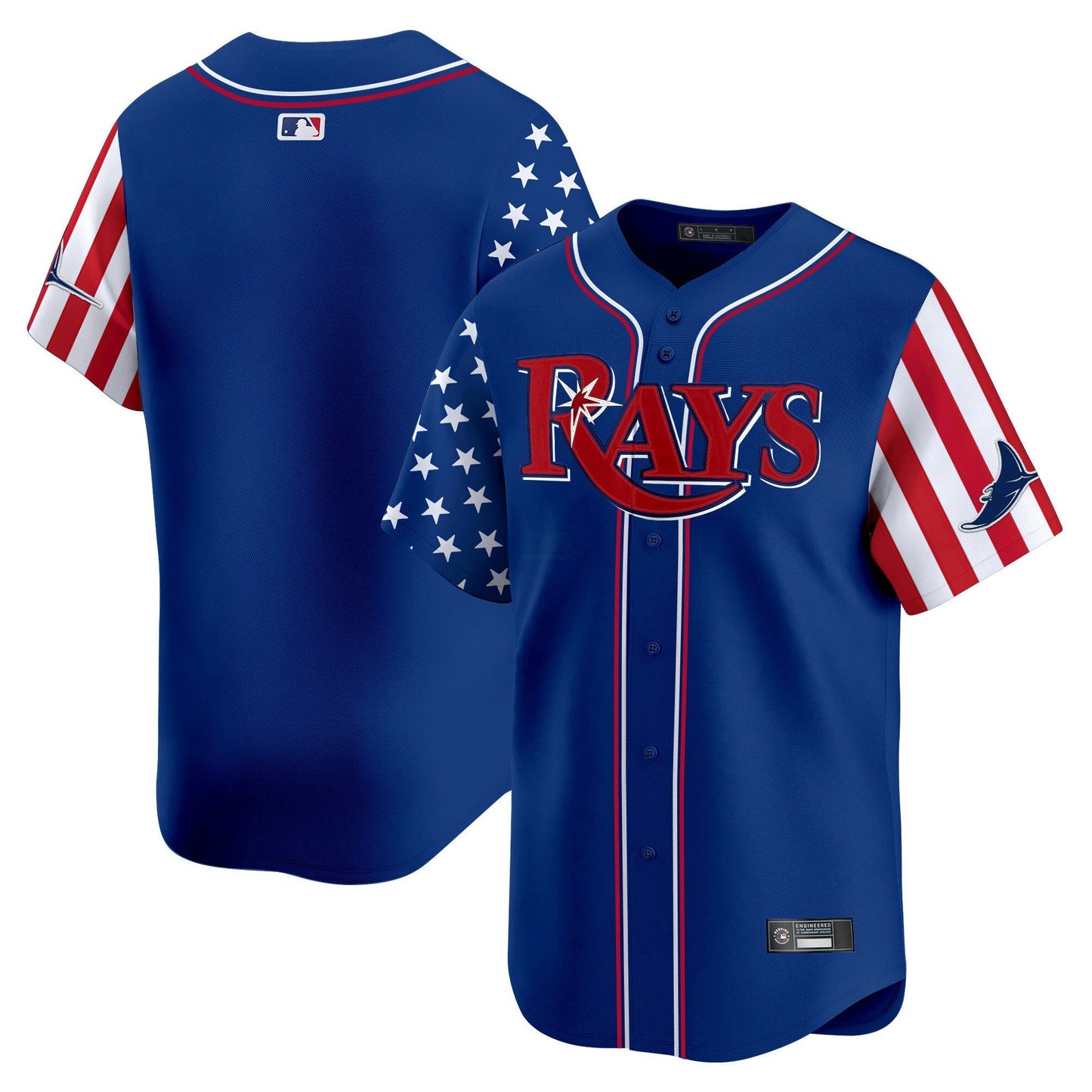 Camisa MLB Men’s Tampa Bay 2025 Independence Day Vapor Premier Limited Jersey