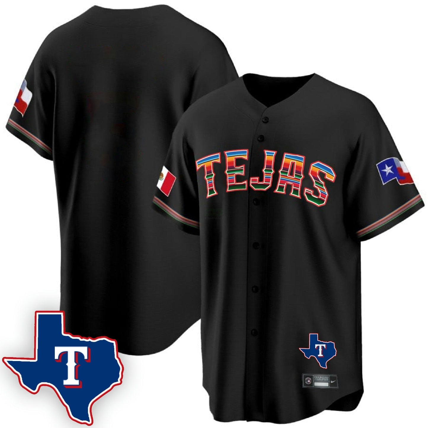 Camisa MLB Men’s Texas Mexican Cool Base Jersey V2