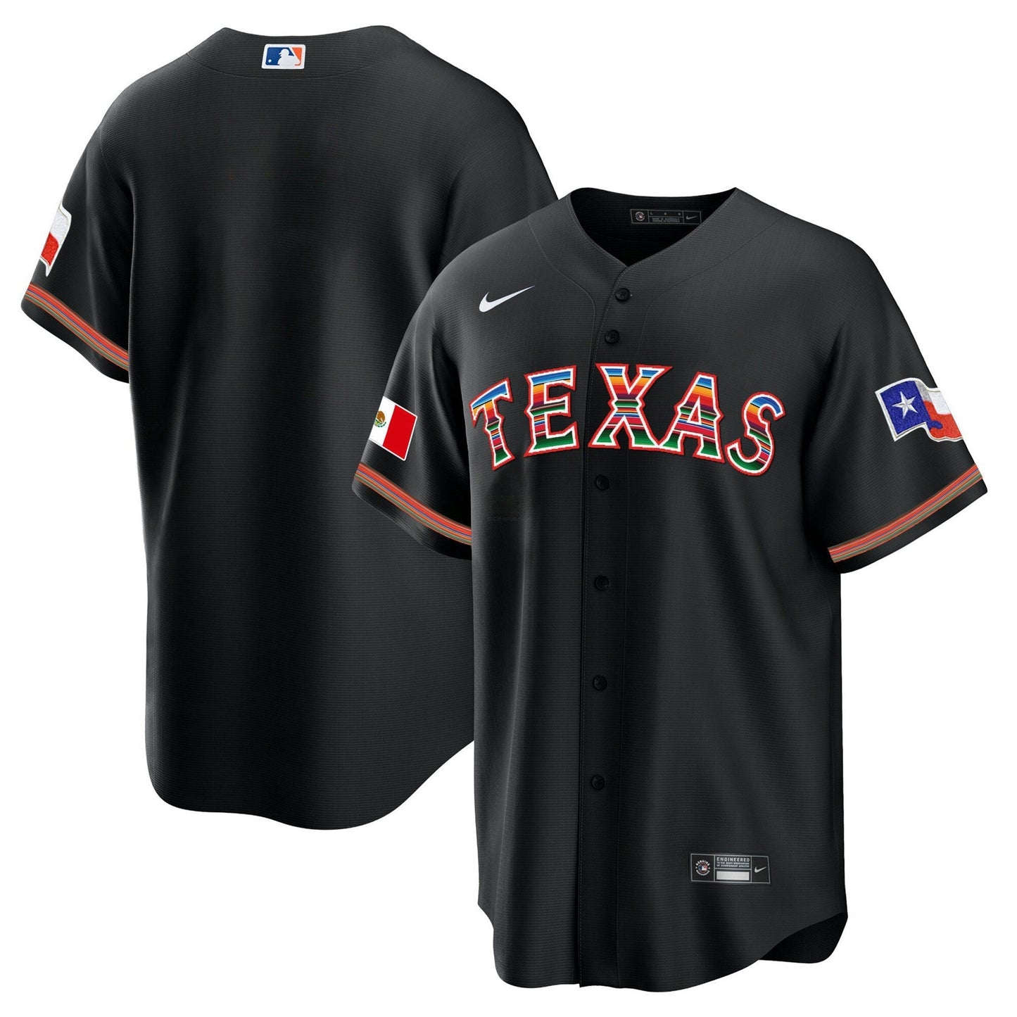 Camisa MLB Men’s Texas Mexican Heritage Night Cool Base Jersey – Away