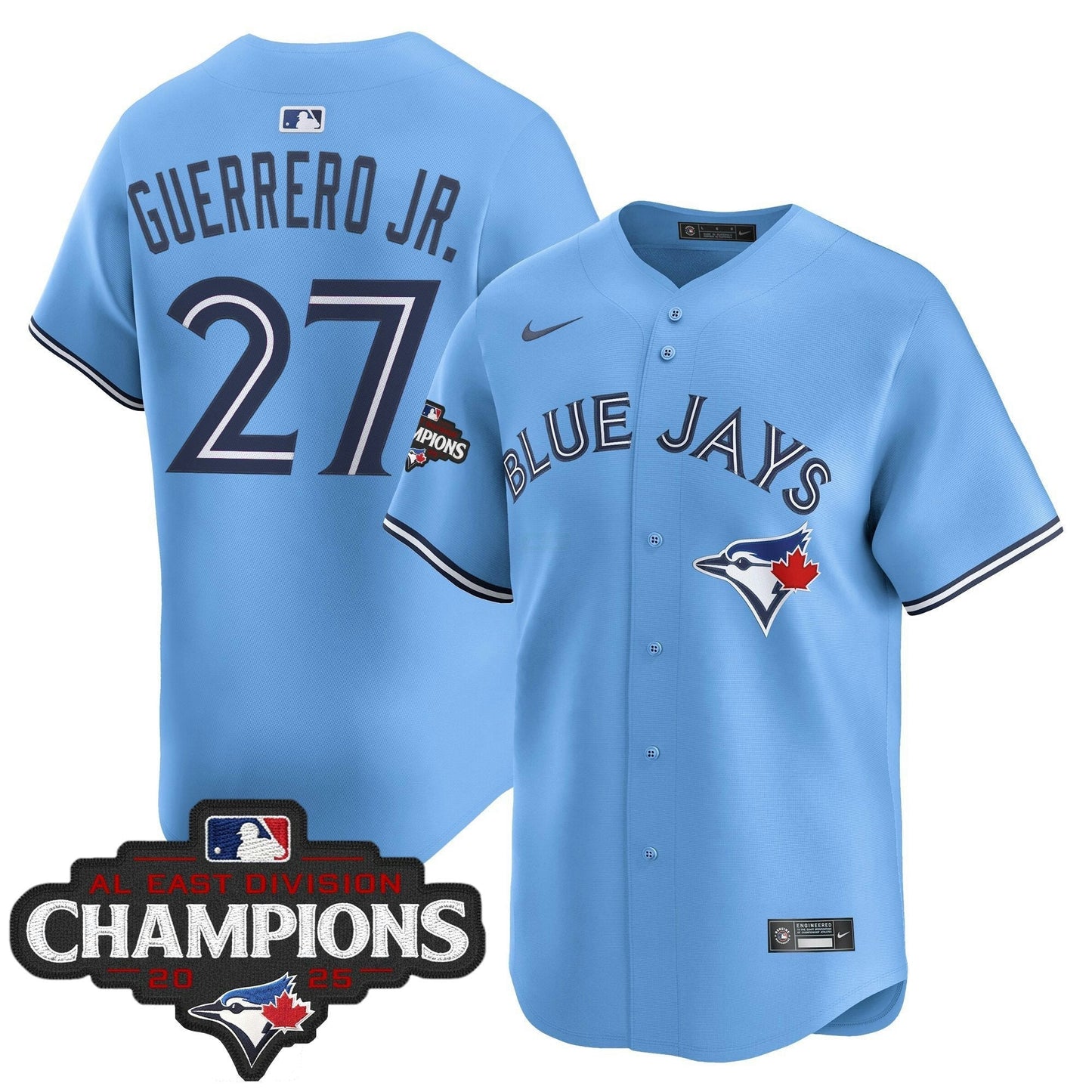 Camisa MLB Men’s Toronto 2025 AL East Division Champions Vapor Premier Limited Jersey