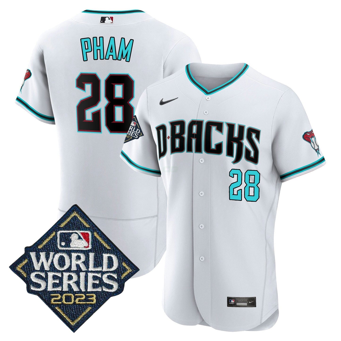 Camisa MLB Men’s White 2023 World Series Jersey