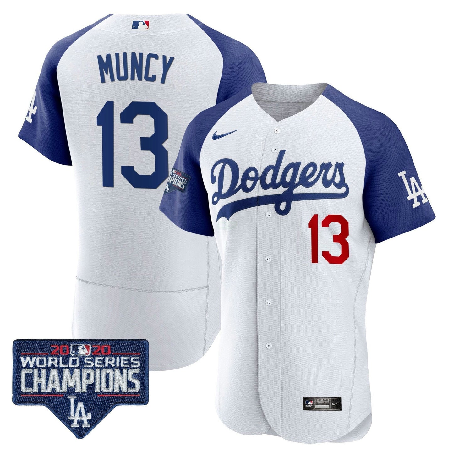 Camisa MLB Men’s World Series Champions Patch Flex Base Jersey