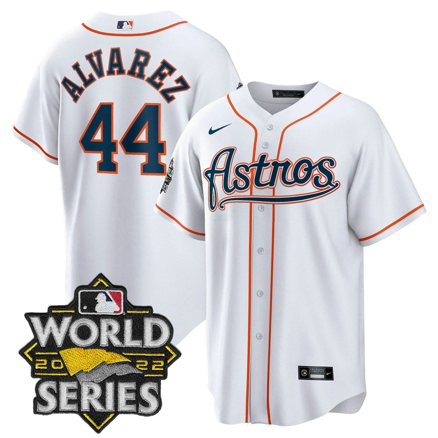 Camisa MLB Men’s World Series & Throwback Patch Dourada Jersey V2
